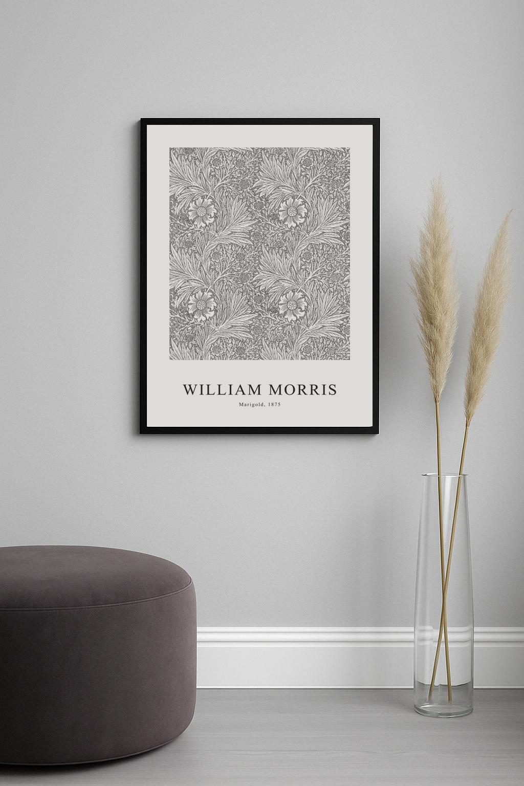 Marigold Monochrome Poster