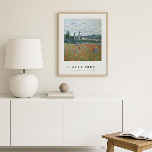 Champ de coquelicots près de Vétheuil Poster