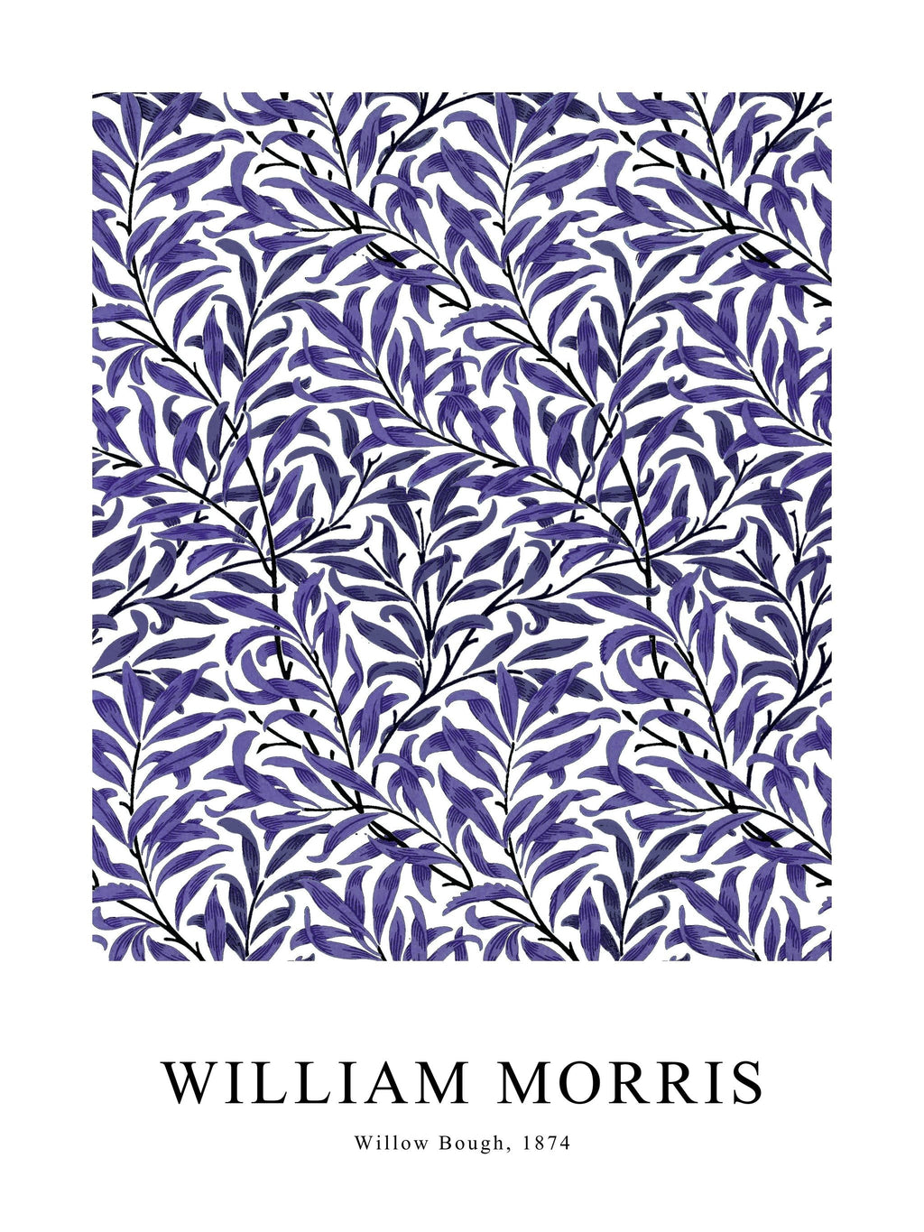 Willow Bough Ink Violet Poster