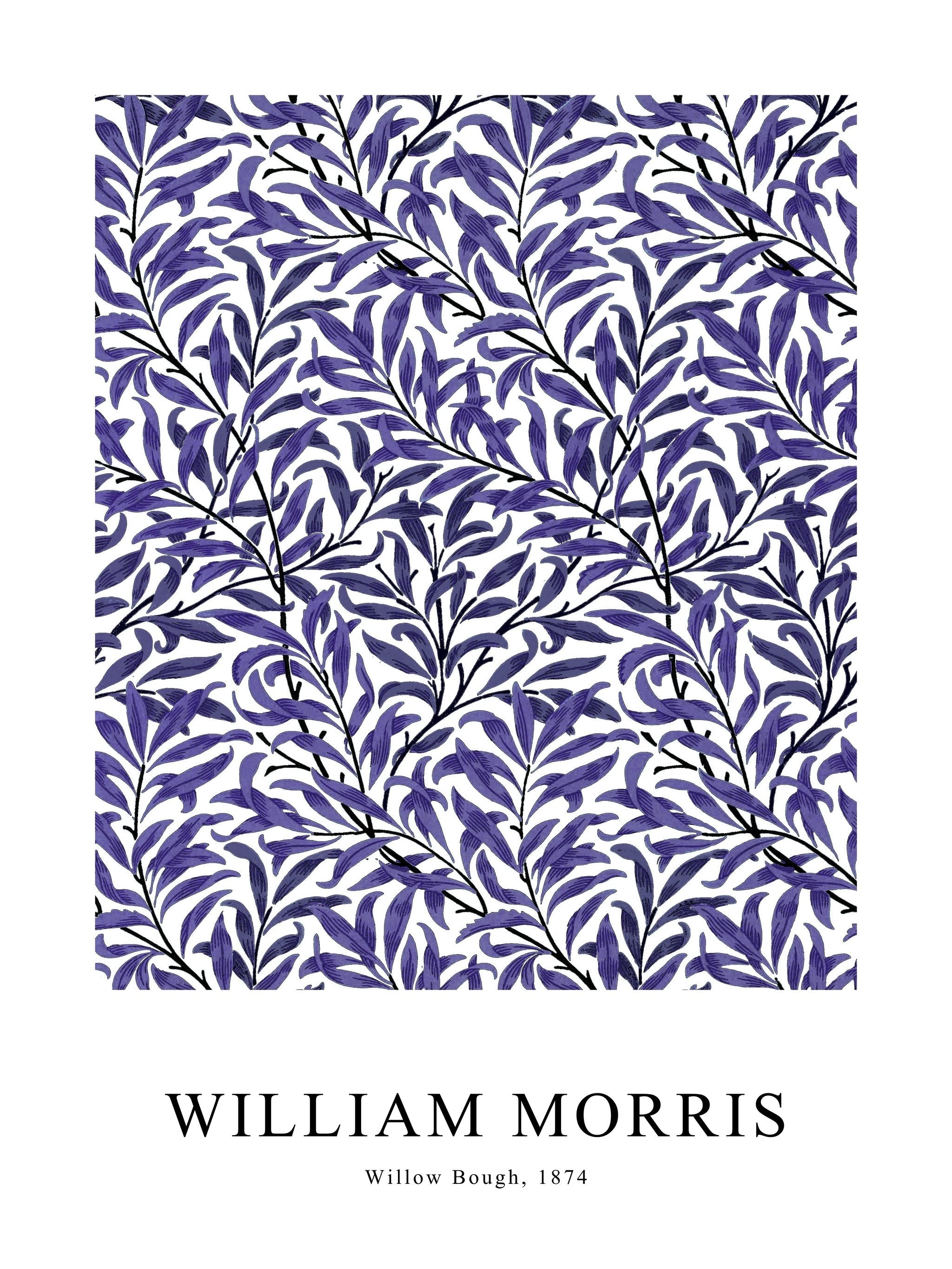 Willow Bough Ink Violet Poster