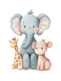Elephant and Friends Poster