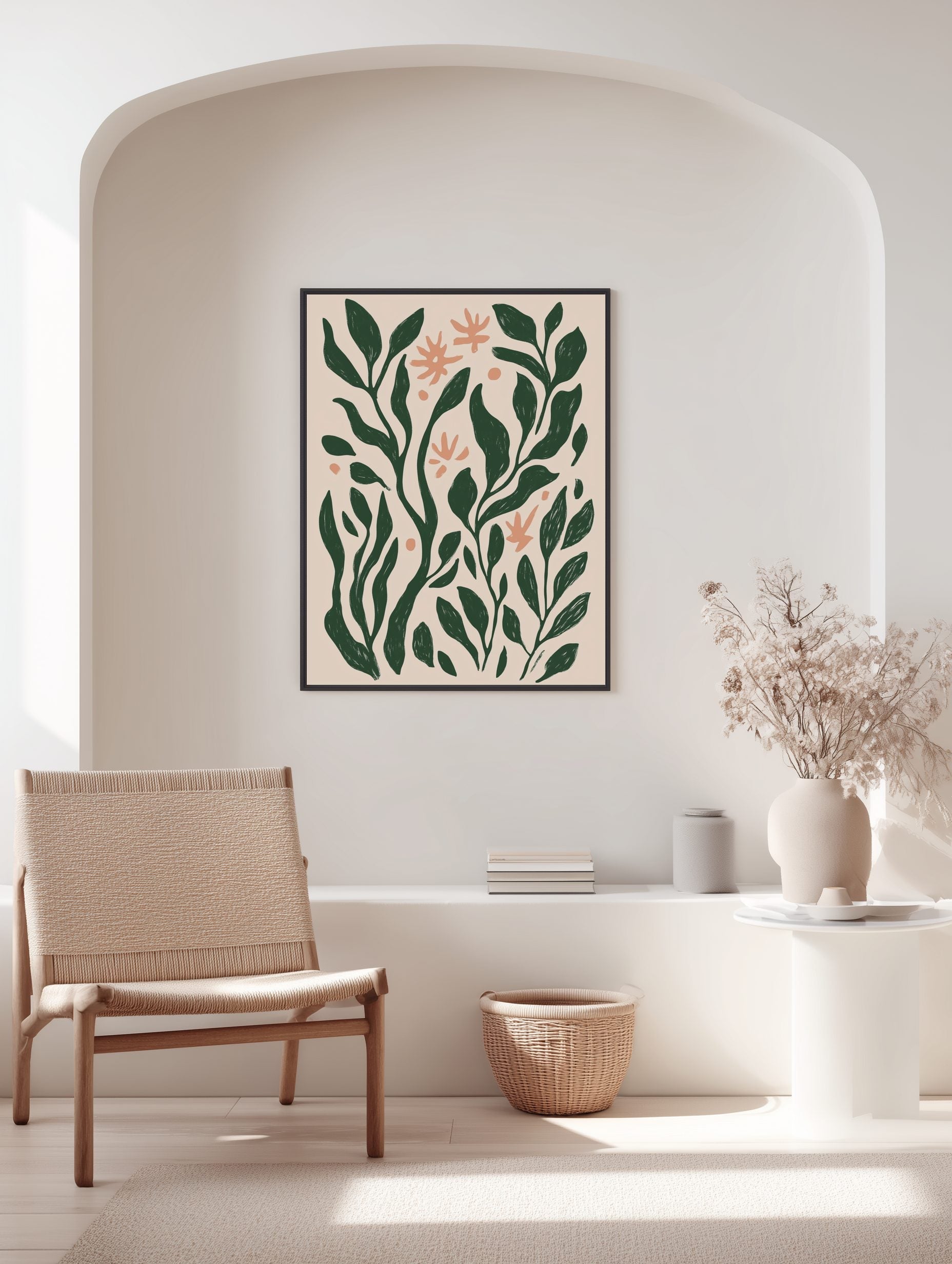 Bold Botanical Shapes Poster