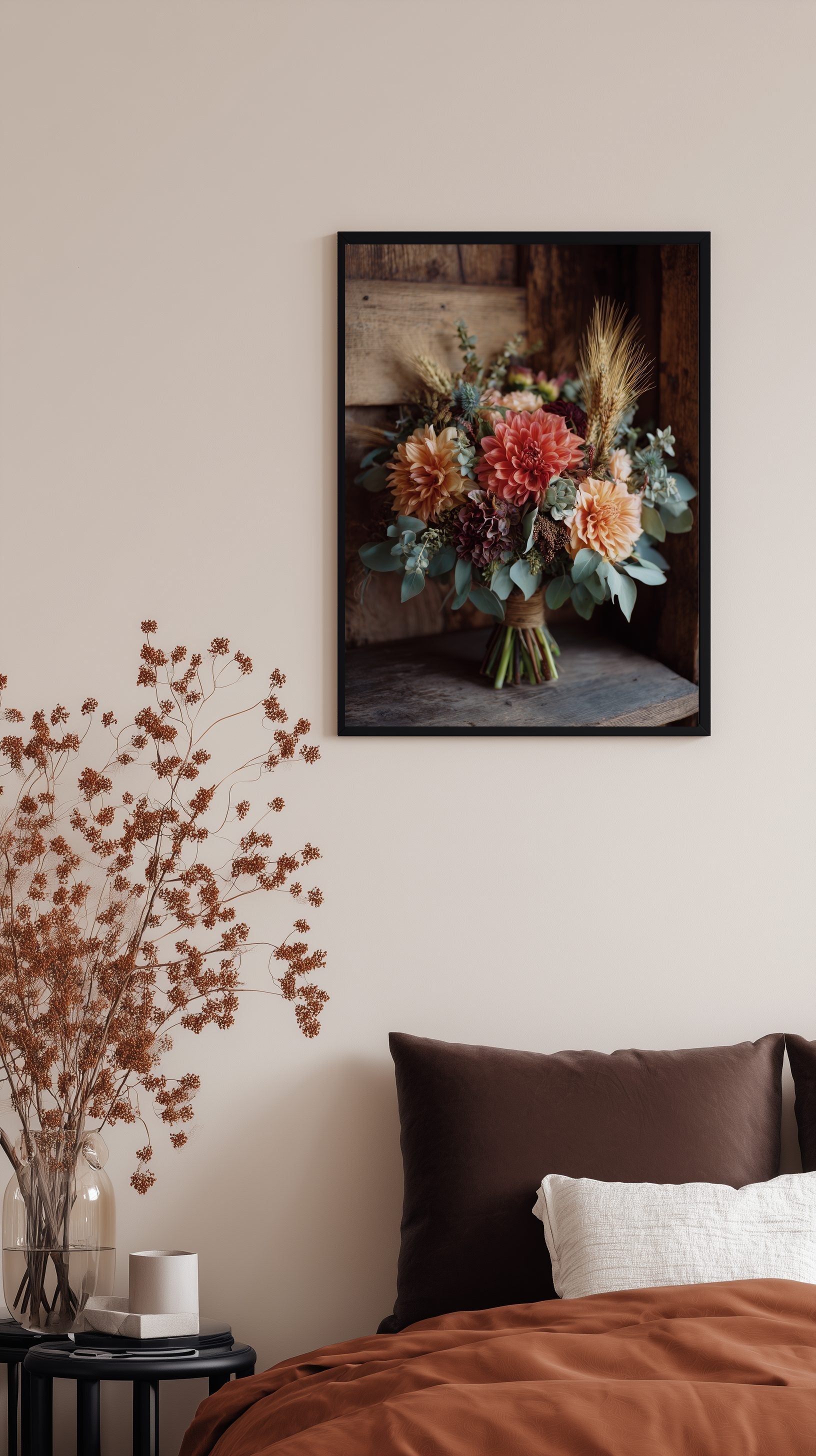 Rustic Autumn Bouquet Poster