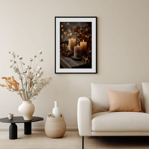 Autumn Candlelight Poster