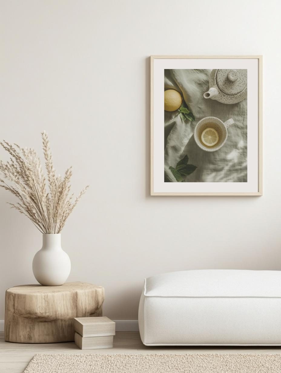 Cozy Tea Scene Poster