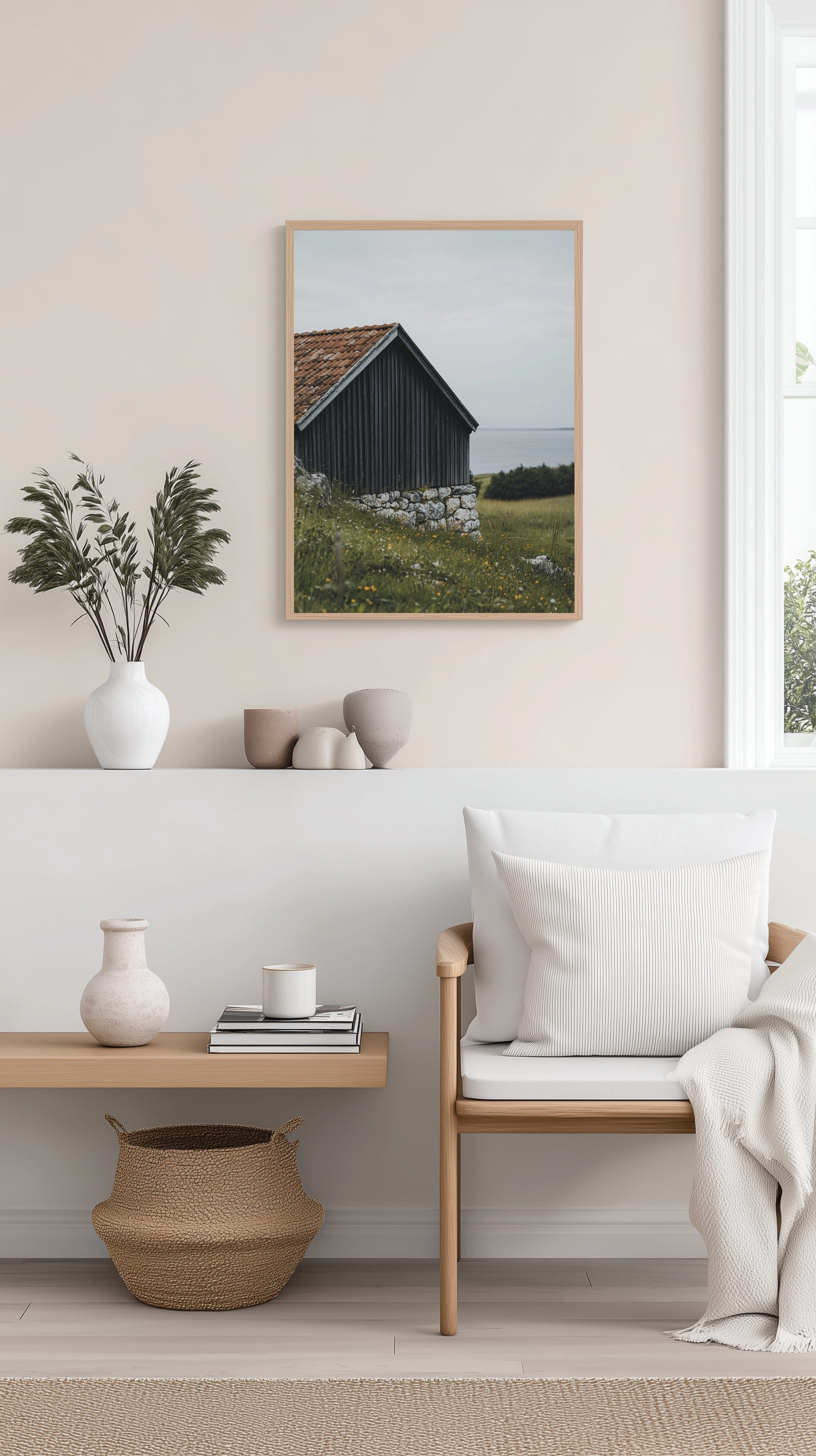 Gotland Coastal Barn Poster