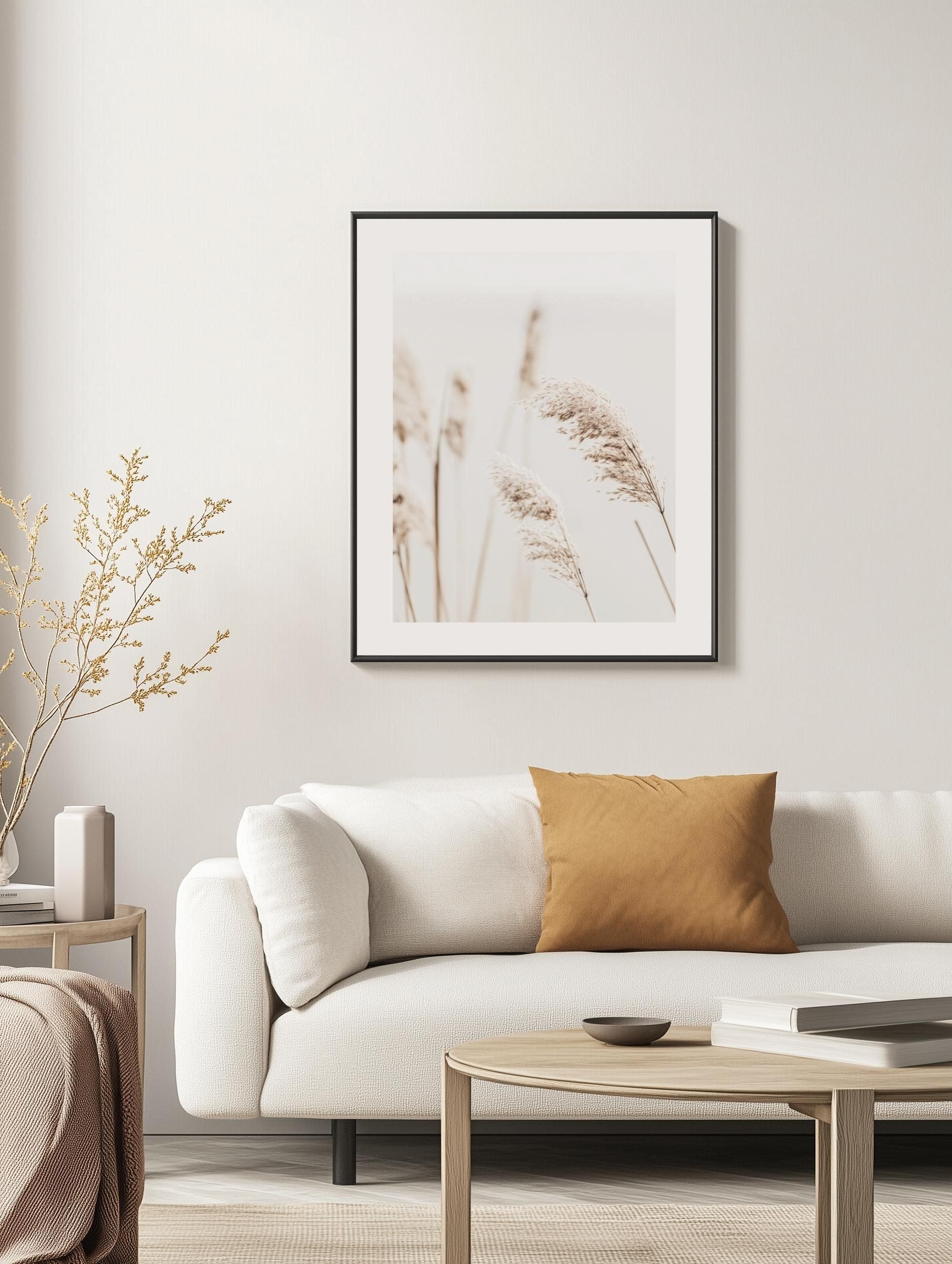 Soft Reeds Close-Up Poster