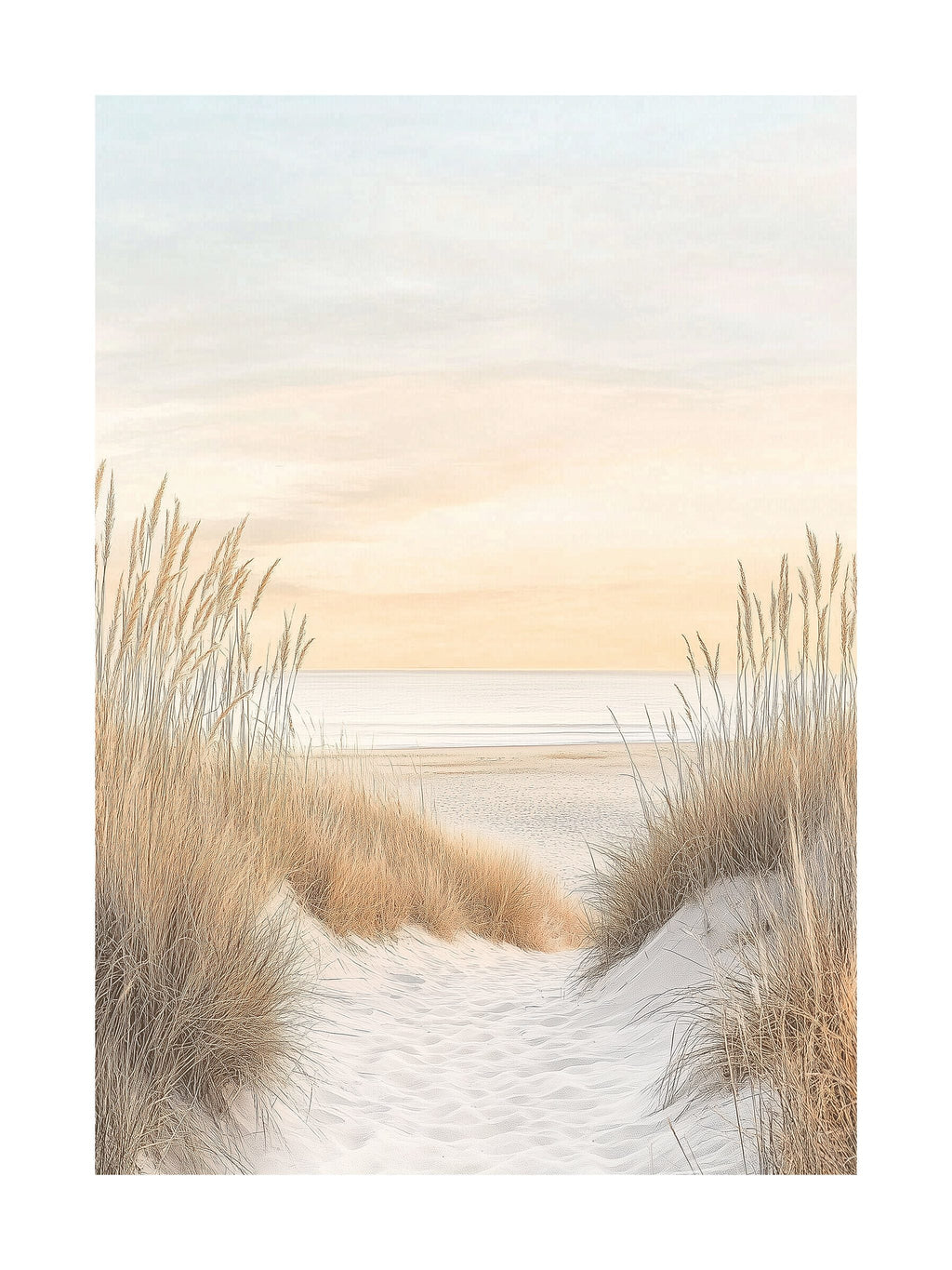 Dune Path Sunset Poster