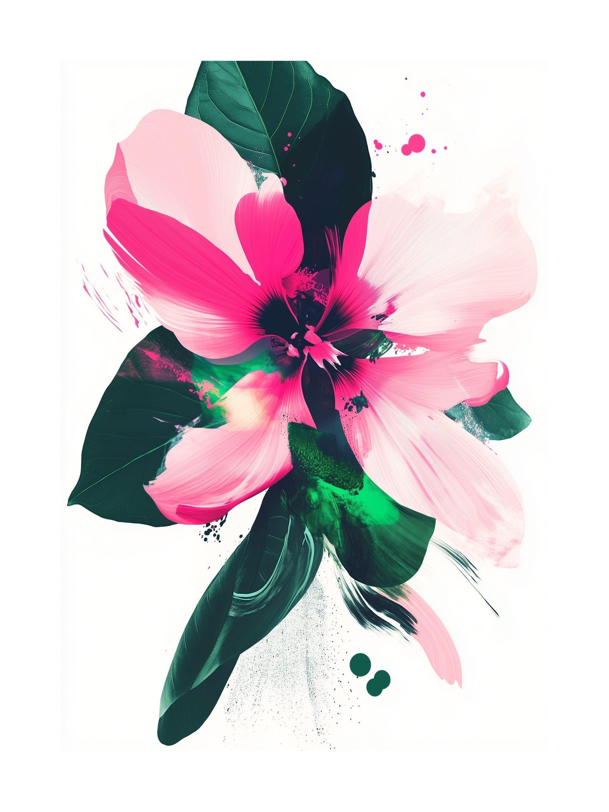 Vibrant Hibiscus Poster