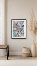 Abstract Petal Dance Poster
