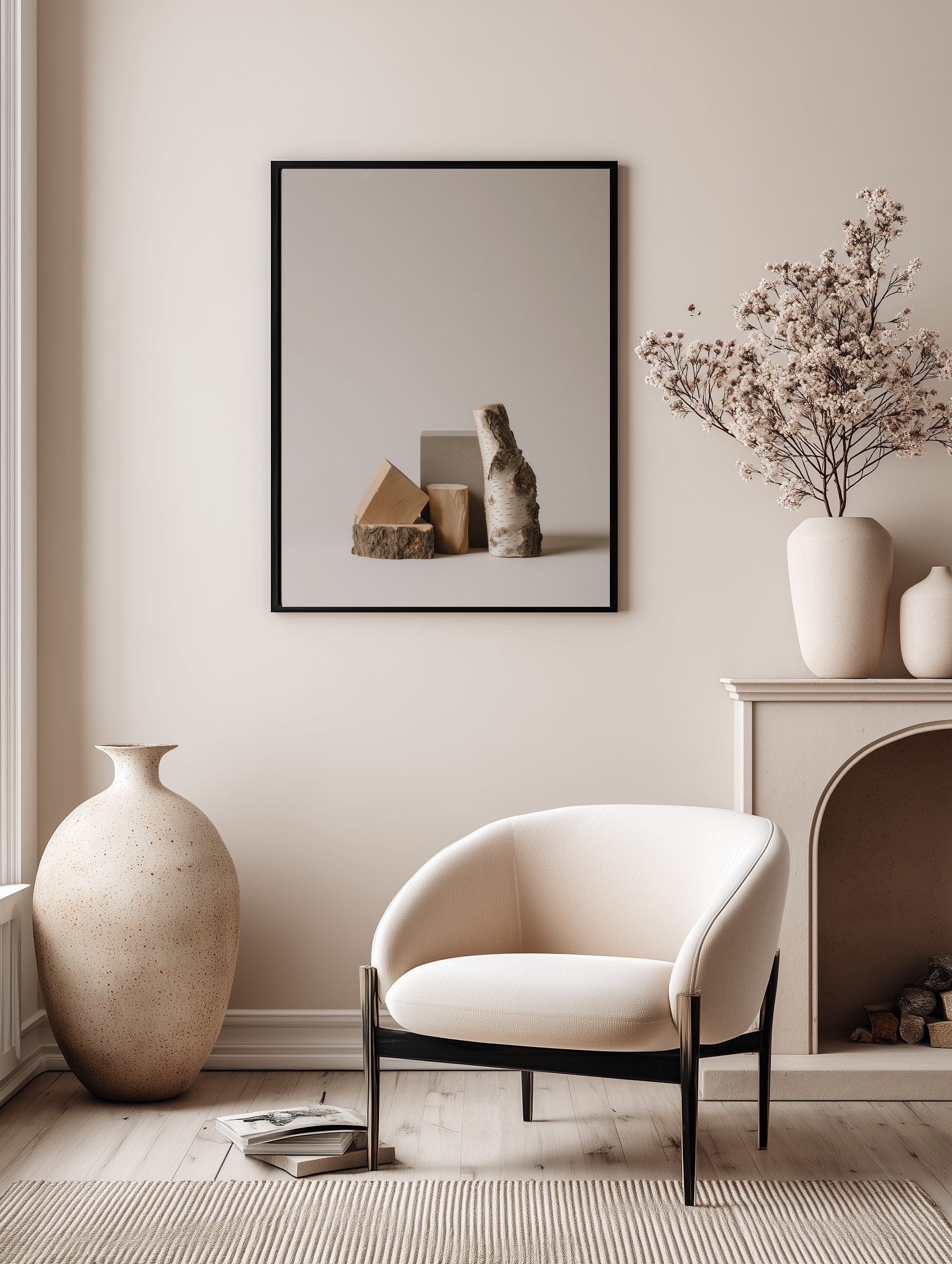 Minimal Wooden Still Life Poster