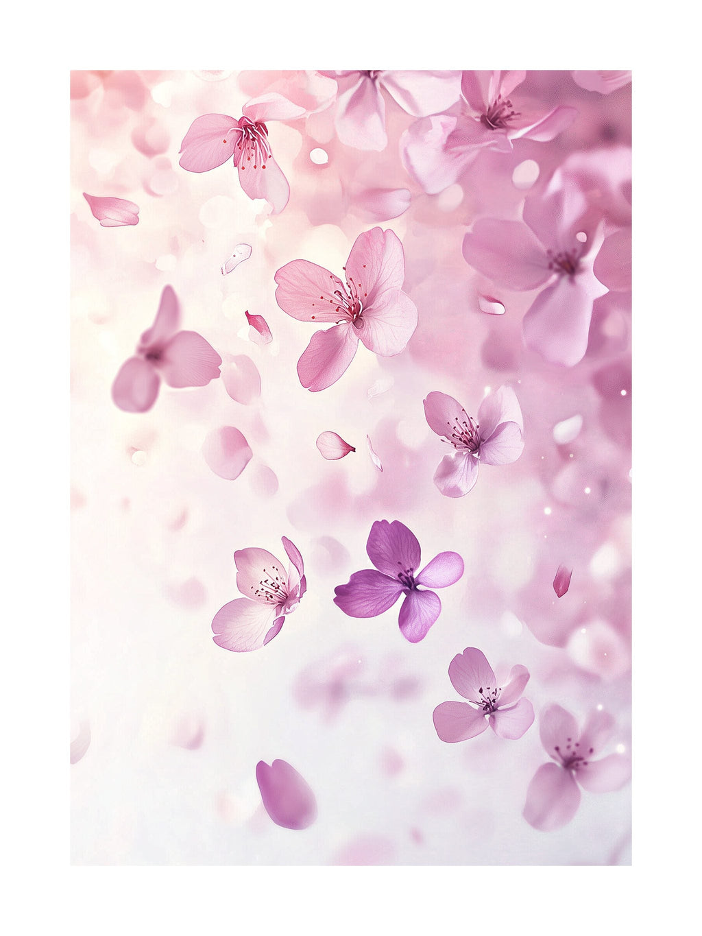 Soft Spring Blossoms Poster