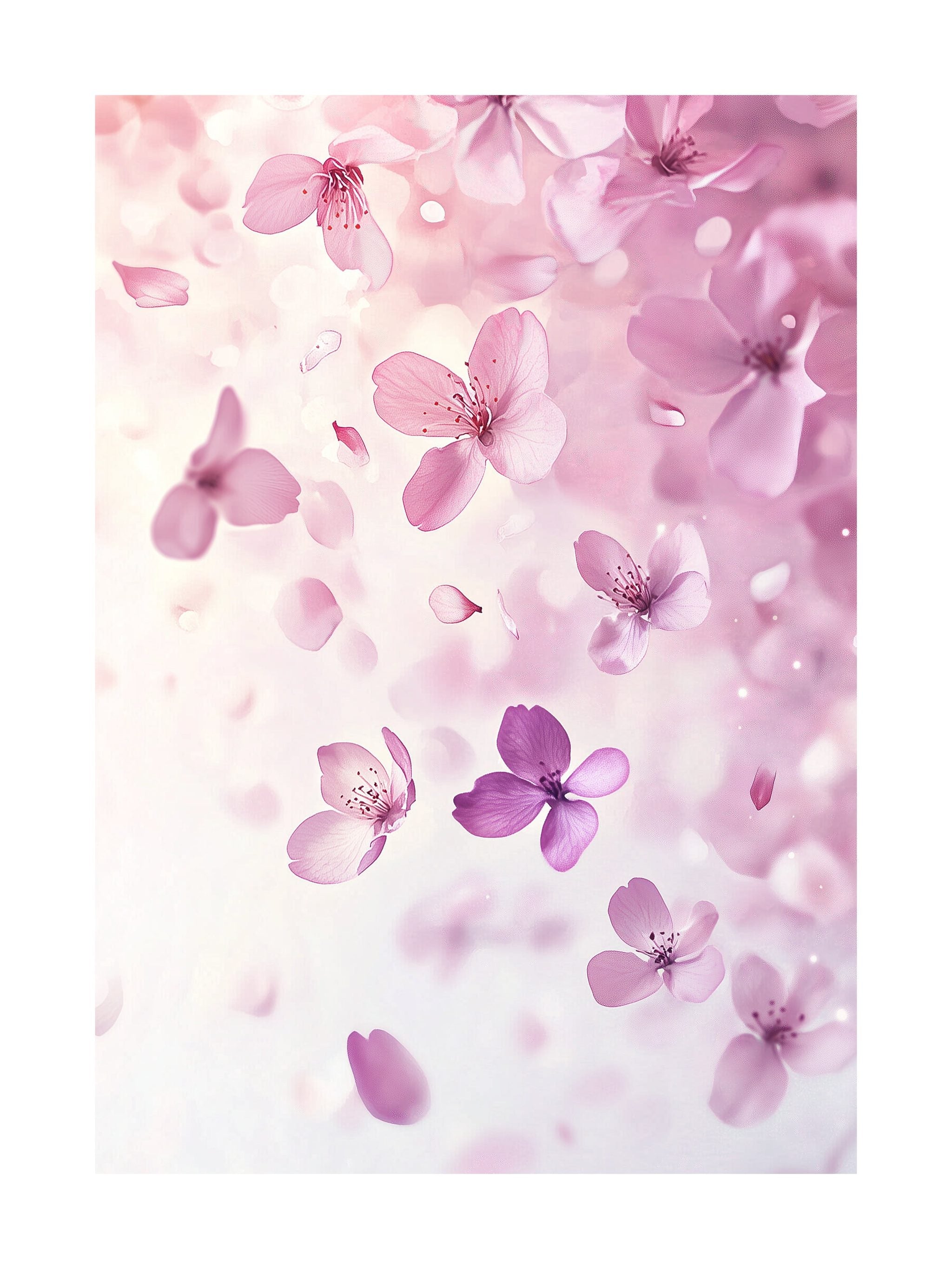Soft Spring Blossoms Poster
