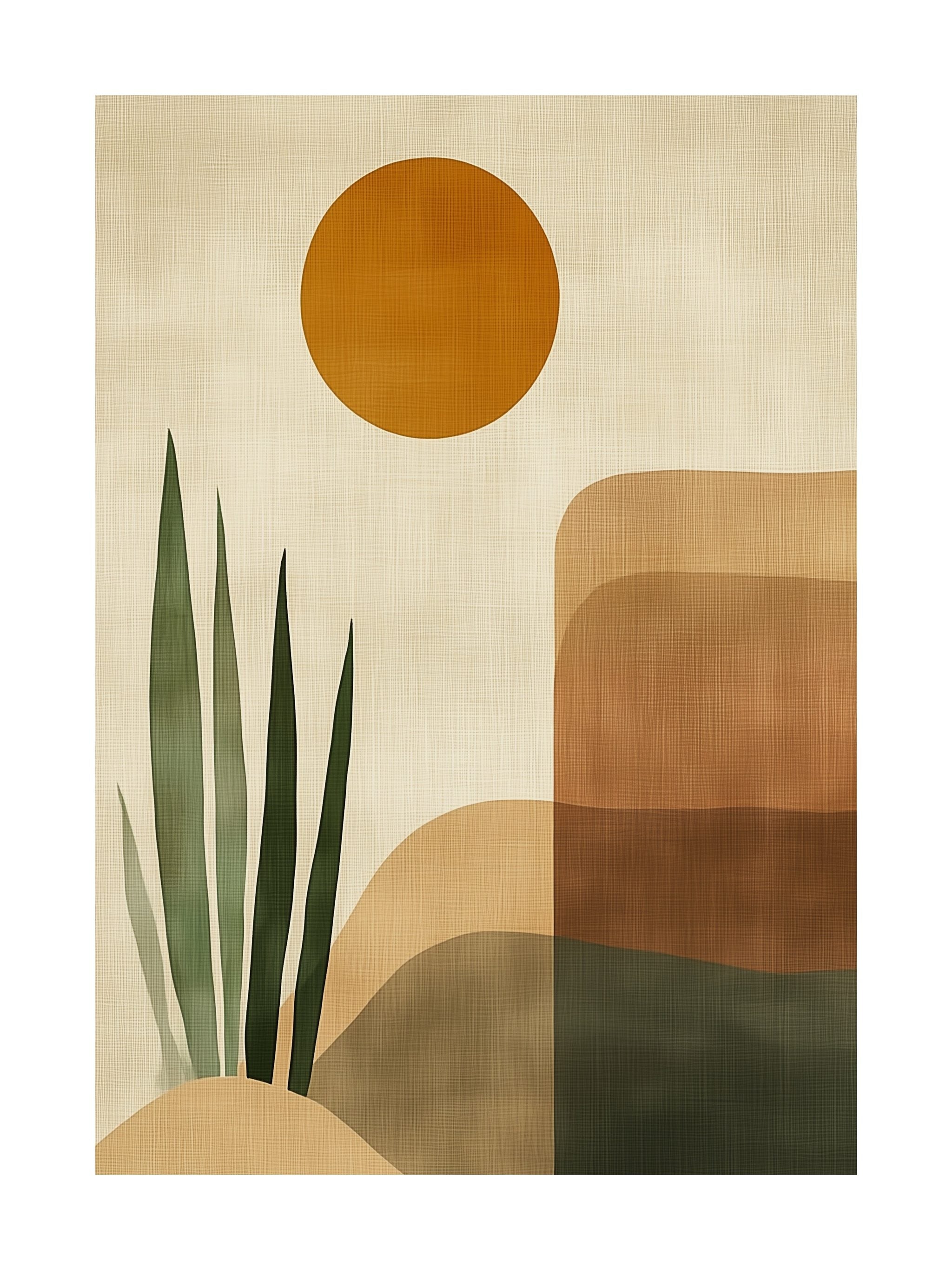 Golden Dunescape Poster