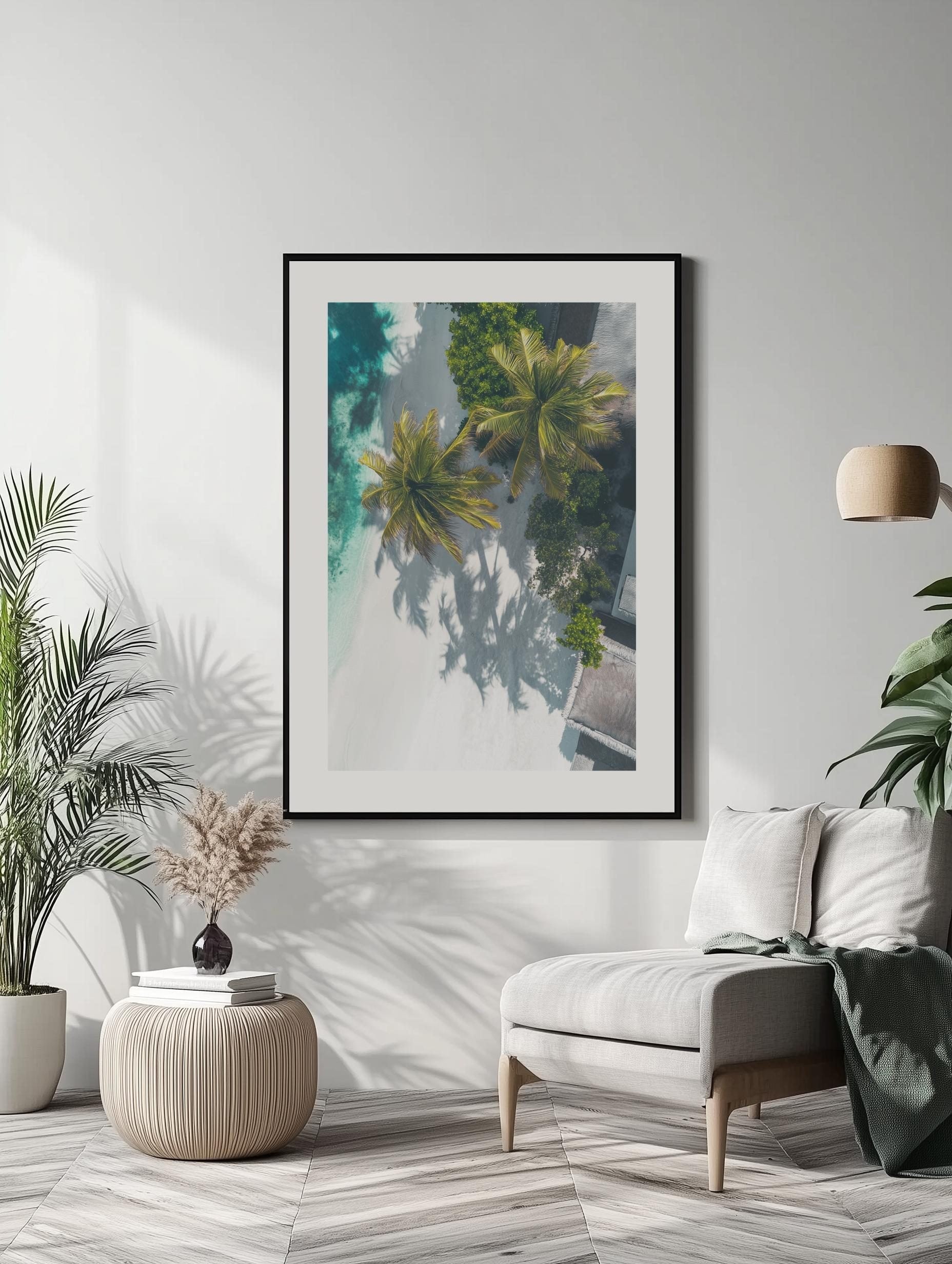 Twin Palms Paradise Poster