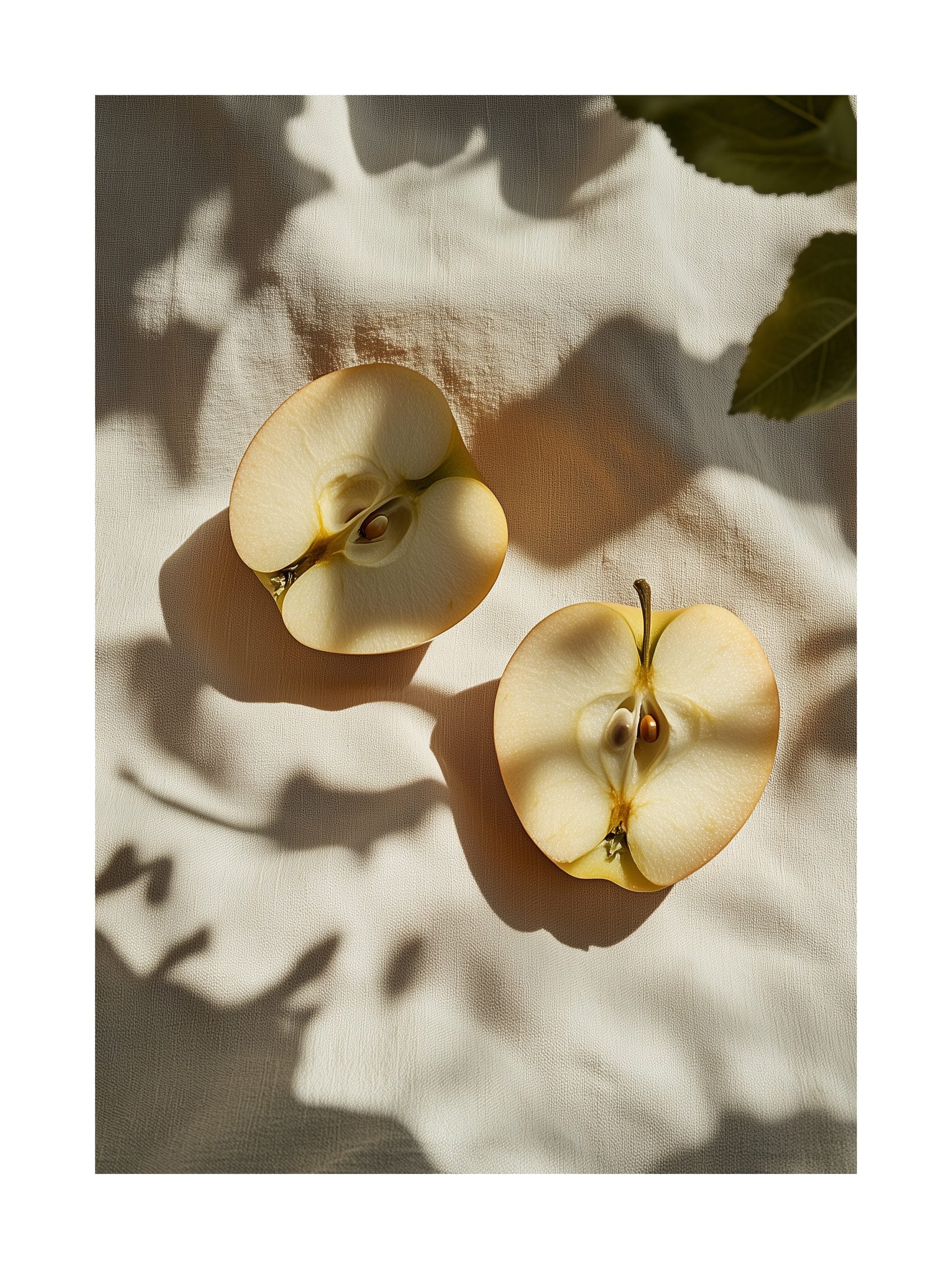 Halved Apples Poster