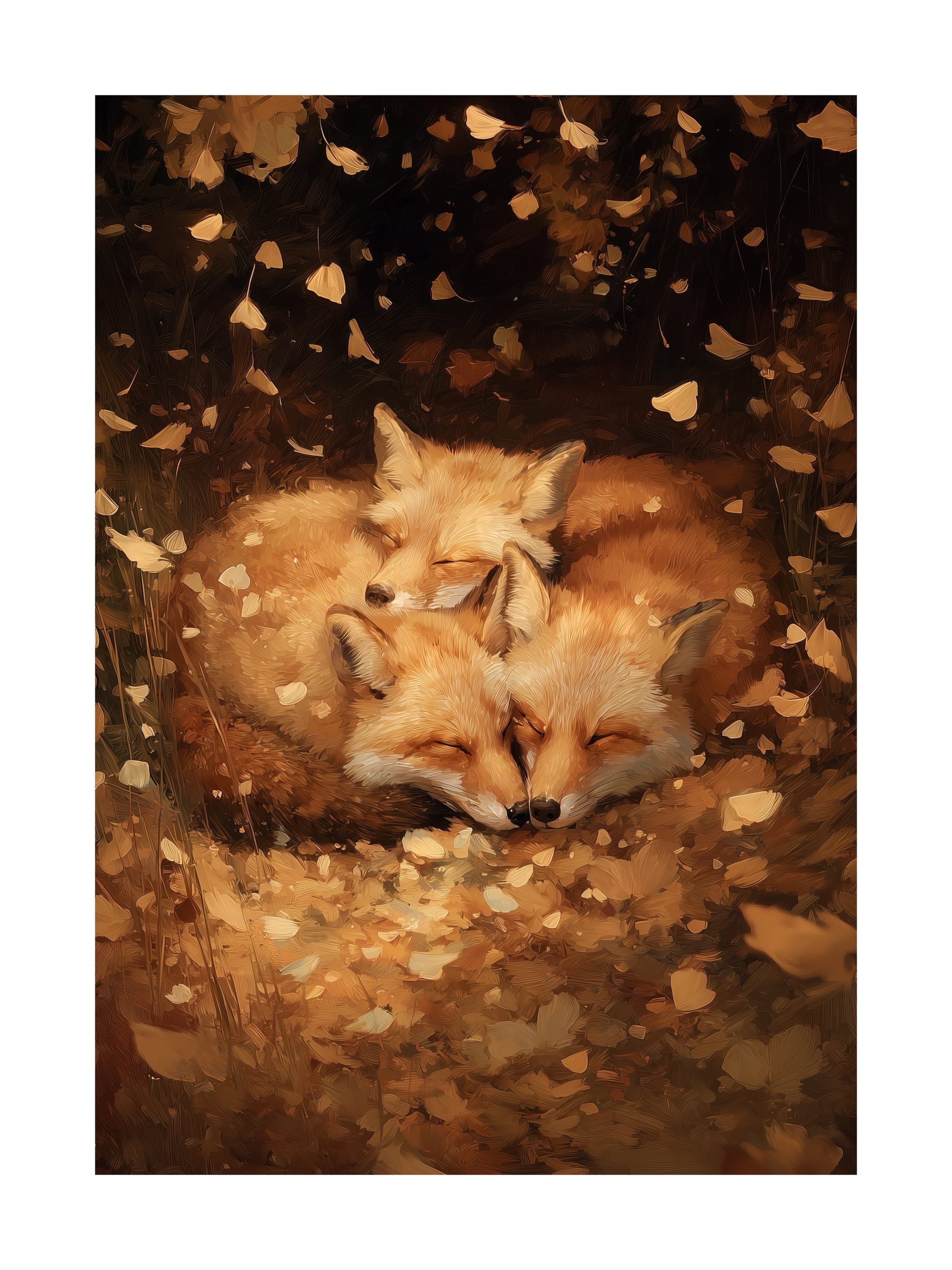 Sleeping Foxes Poster