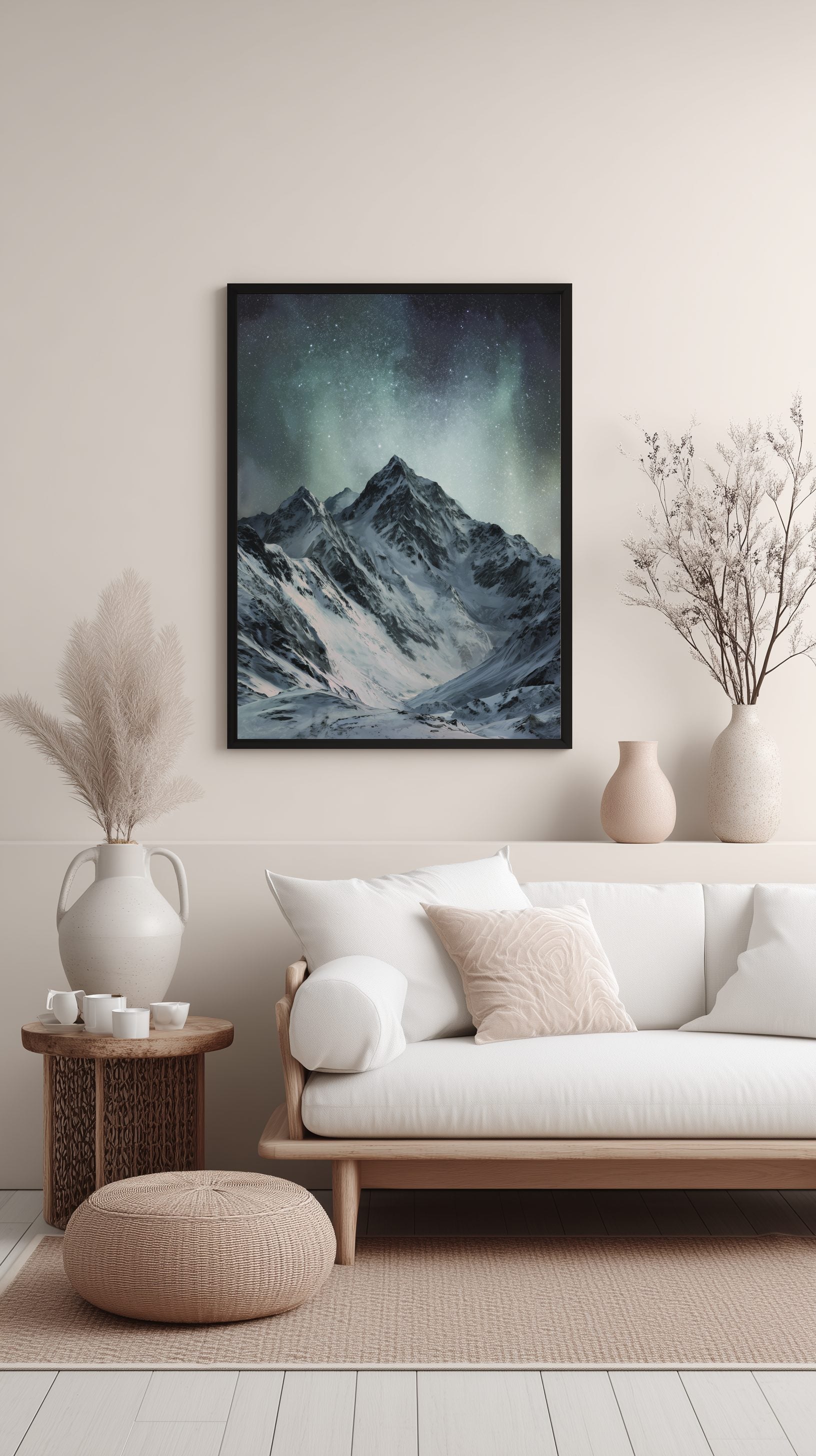 Northern Peaks Night Poster