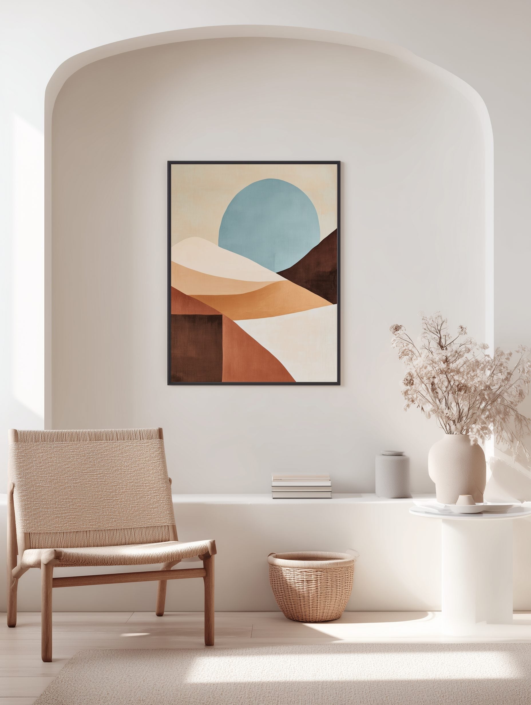 Desert Moonscape Poster