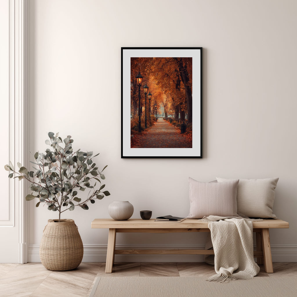 Autumn Park Path Poster