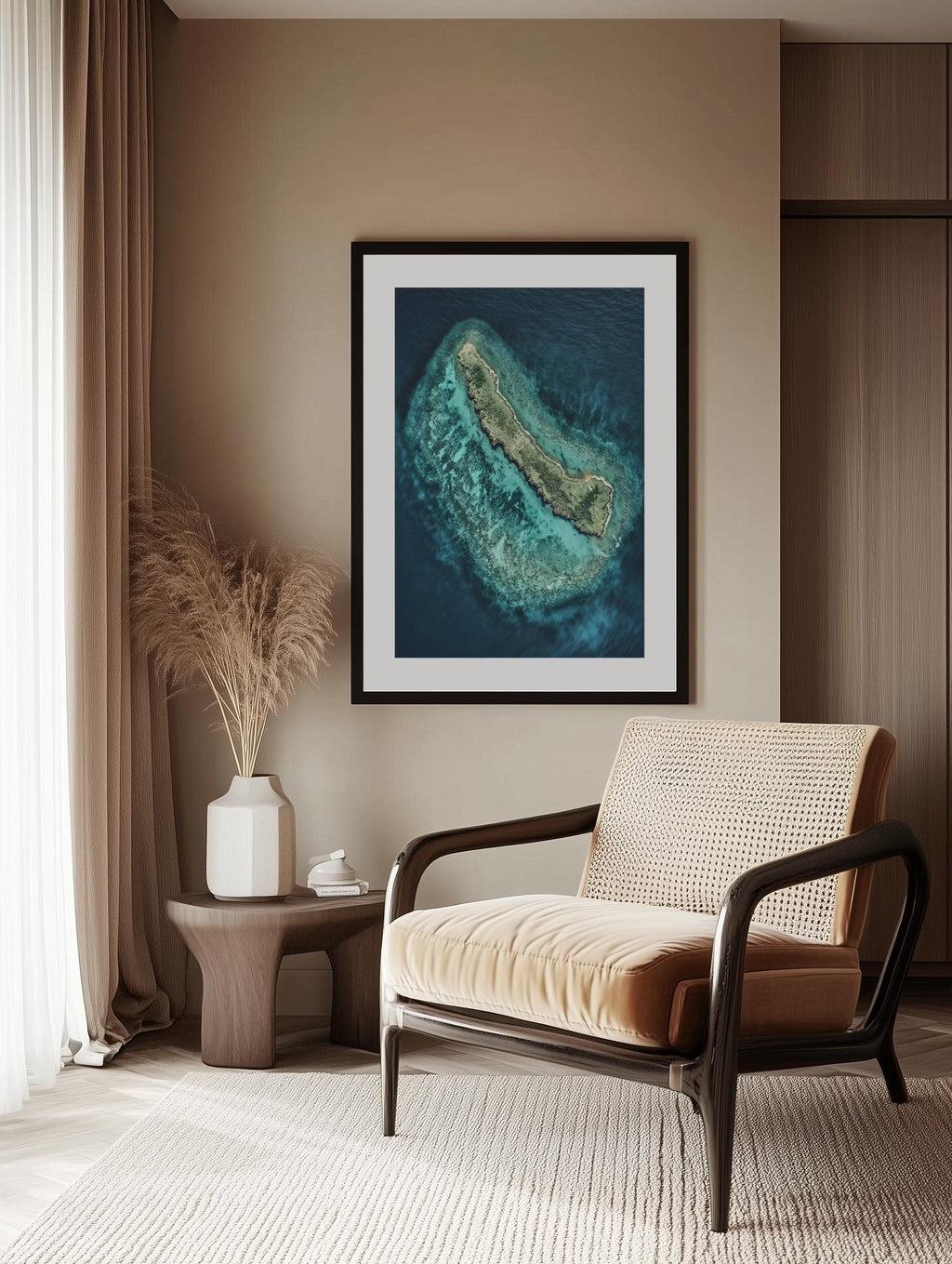 Coral Island View Poster