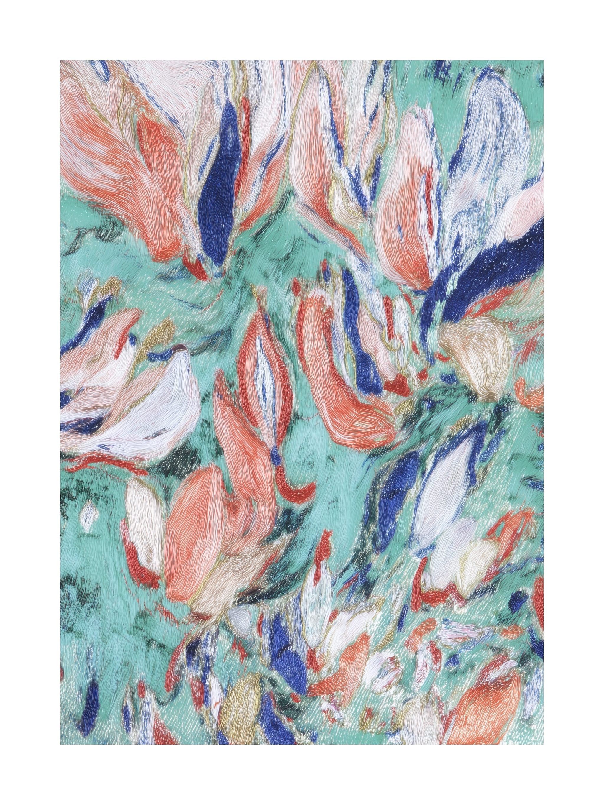 Abstract Petal Dance Poster