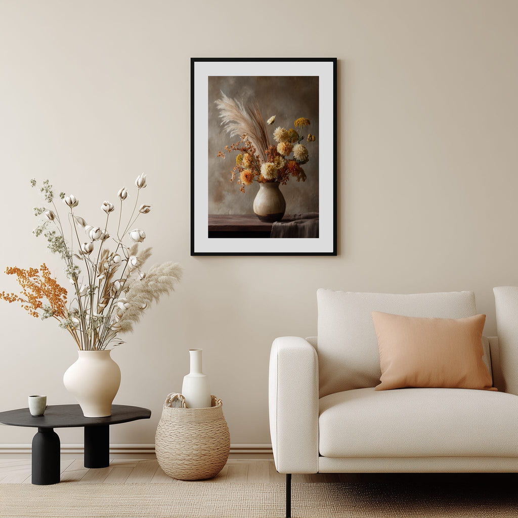 Dried Flower Arrangement Poster