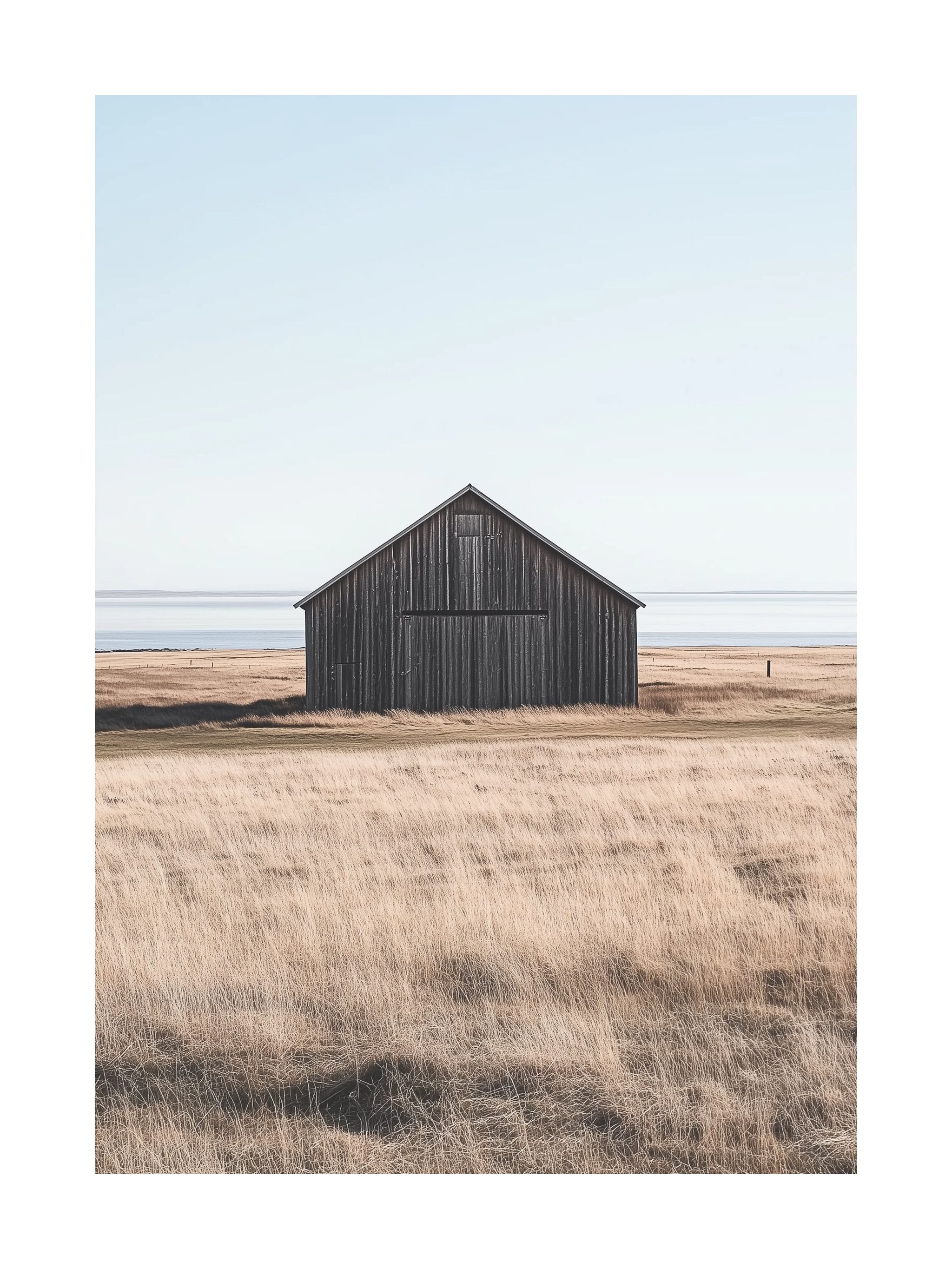 Swedish Coastal Barn Poster