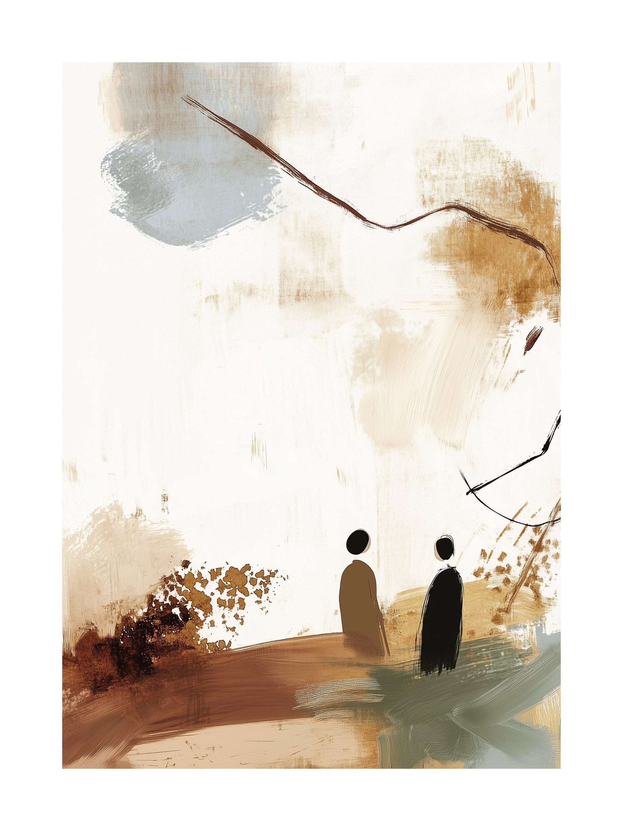 Abstract Encounter in Nature Poster