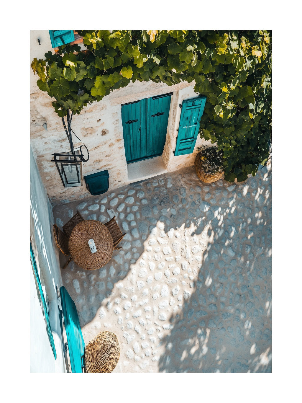 Mediterranean Courtyard Poster
