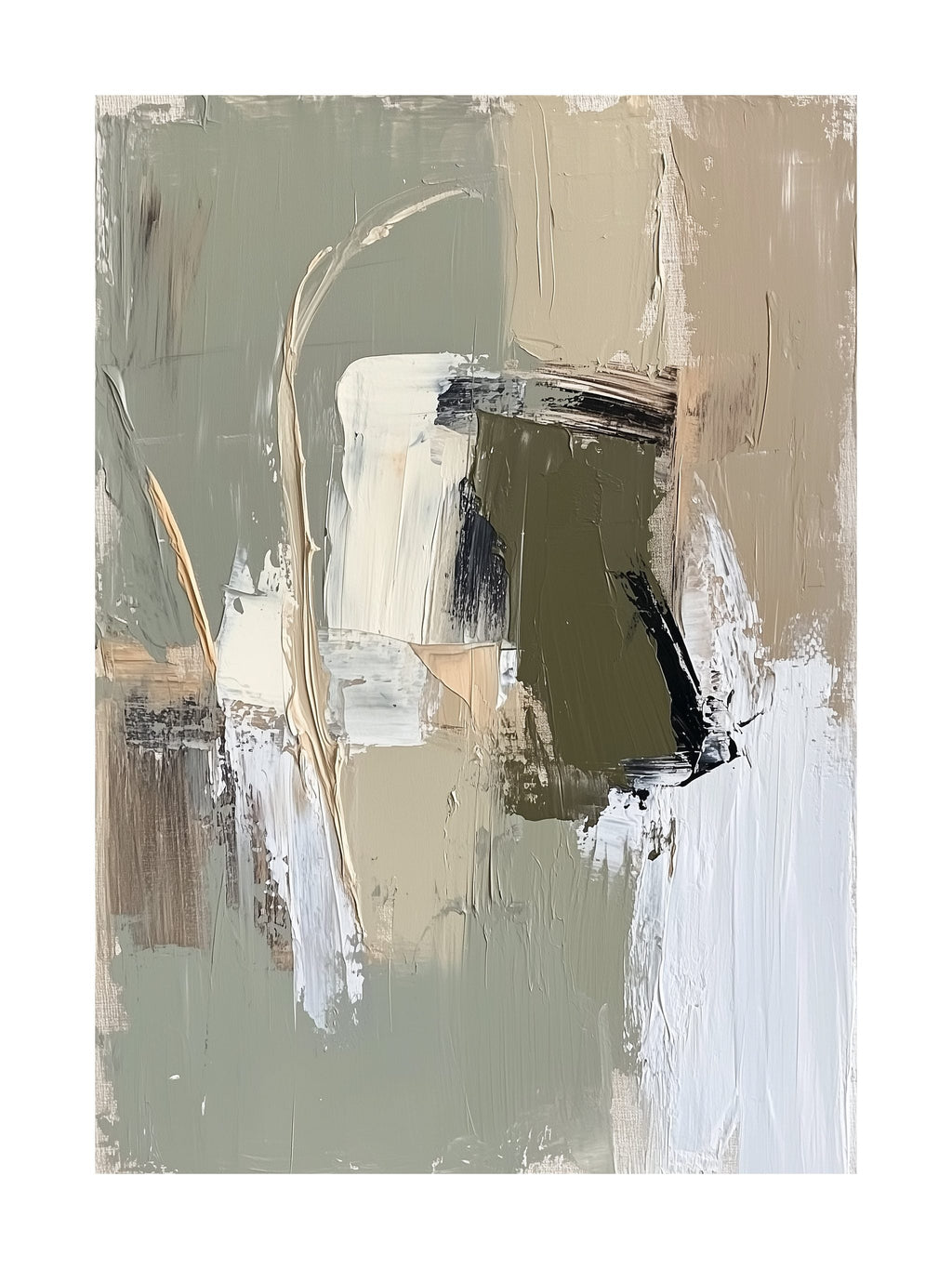 Warm Neutral Colorfield Poster