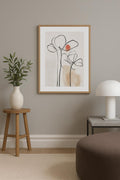 Matisse Floral Line Art Poster