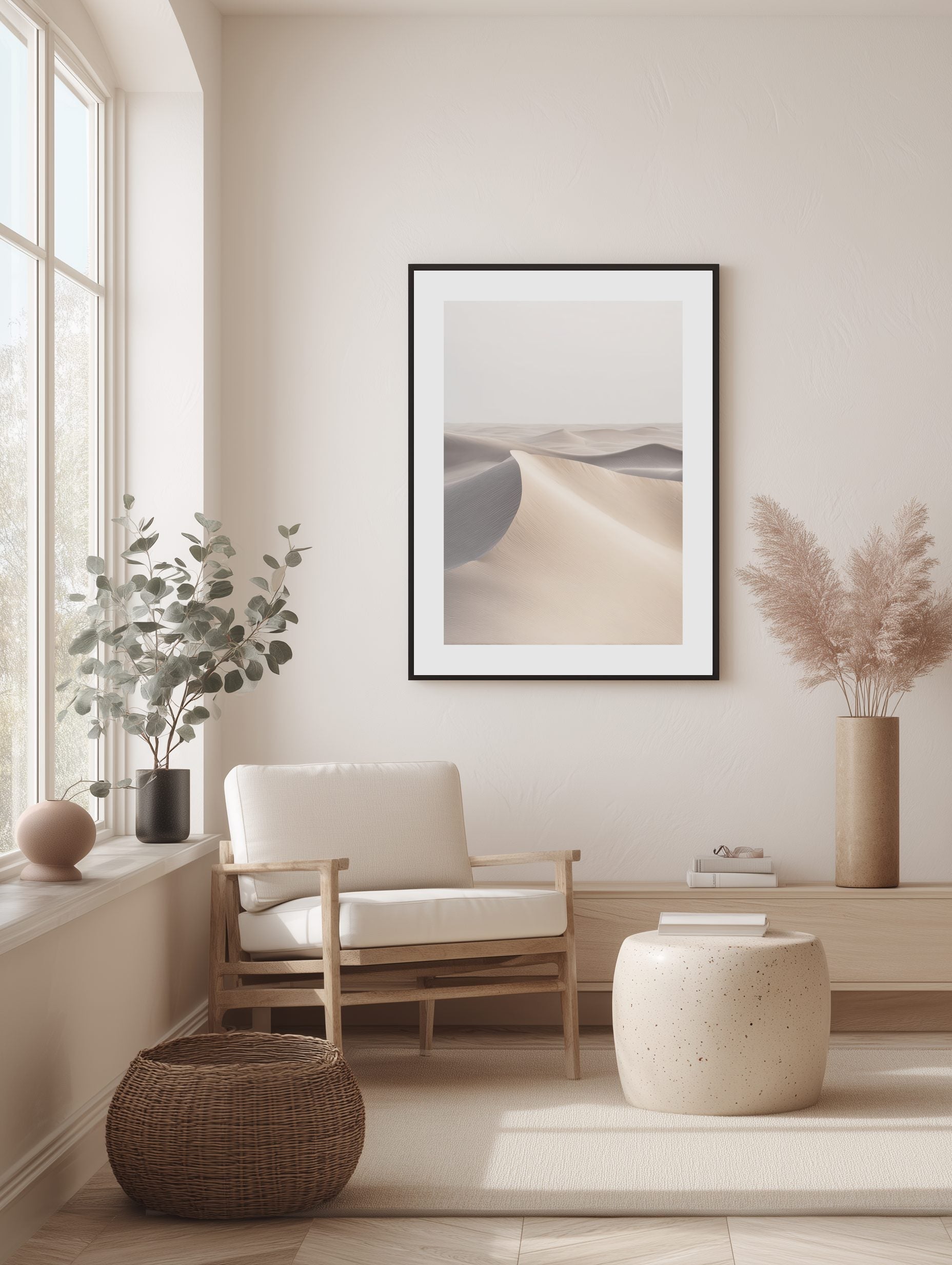 Minimal Sand Dunes Poster