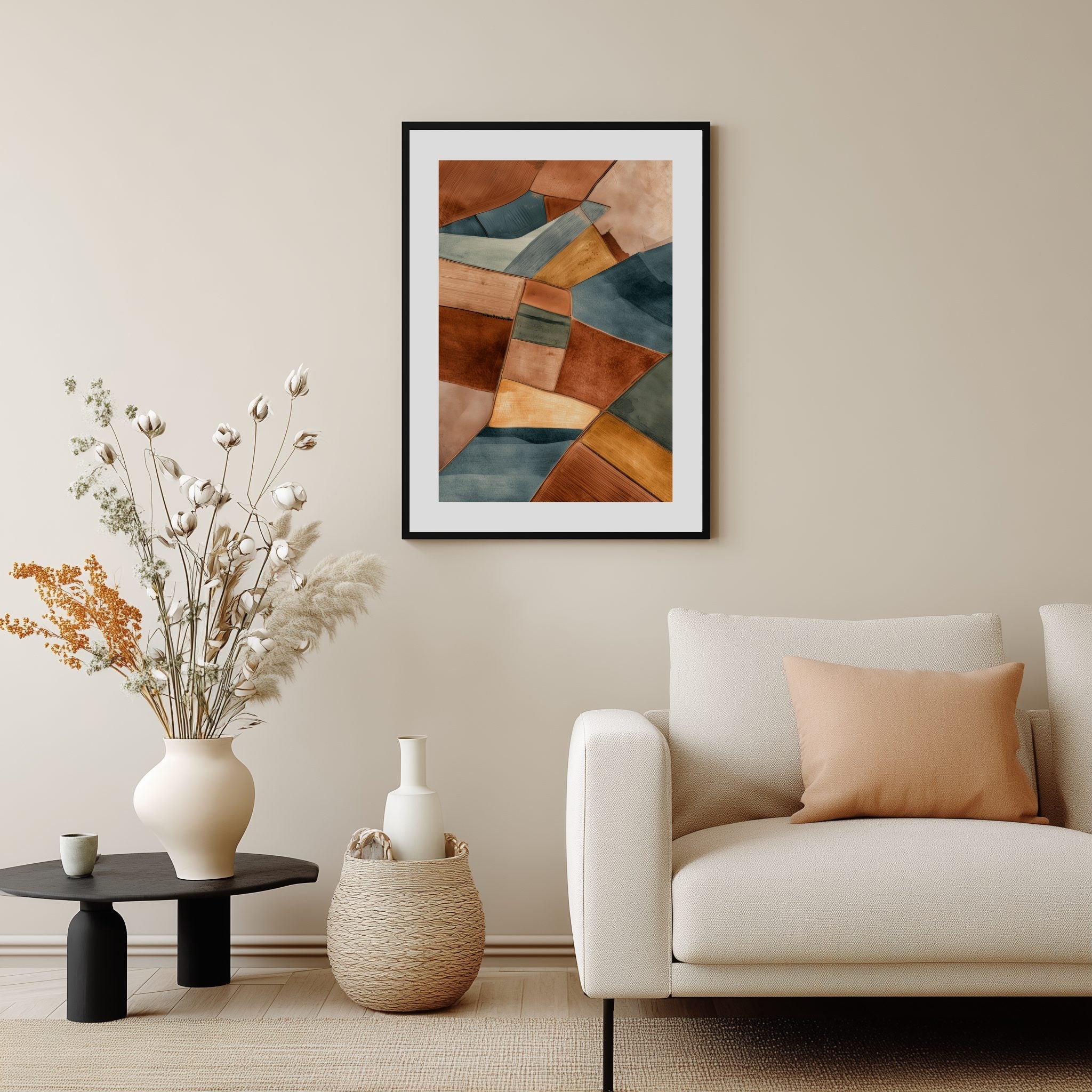 Abstract Farmland Poster