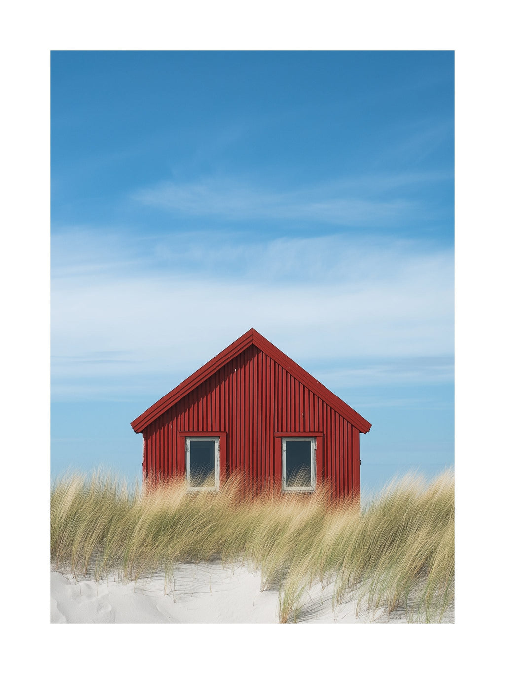 Red Cabin in Falsterbo Poster