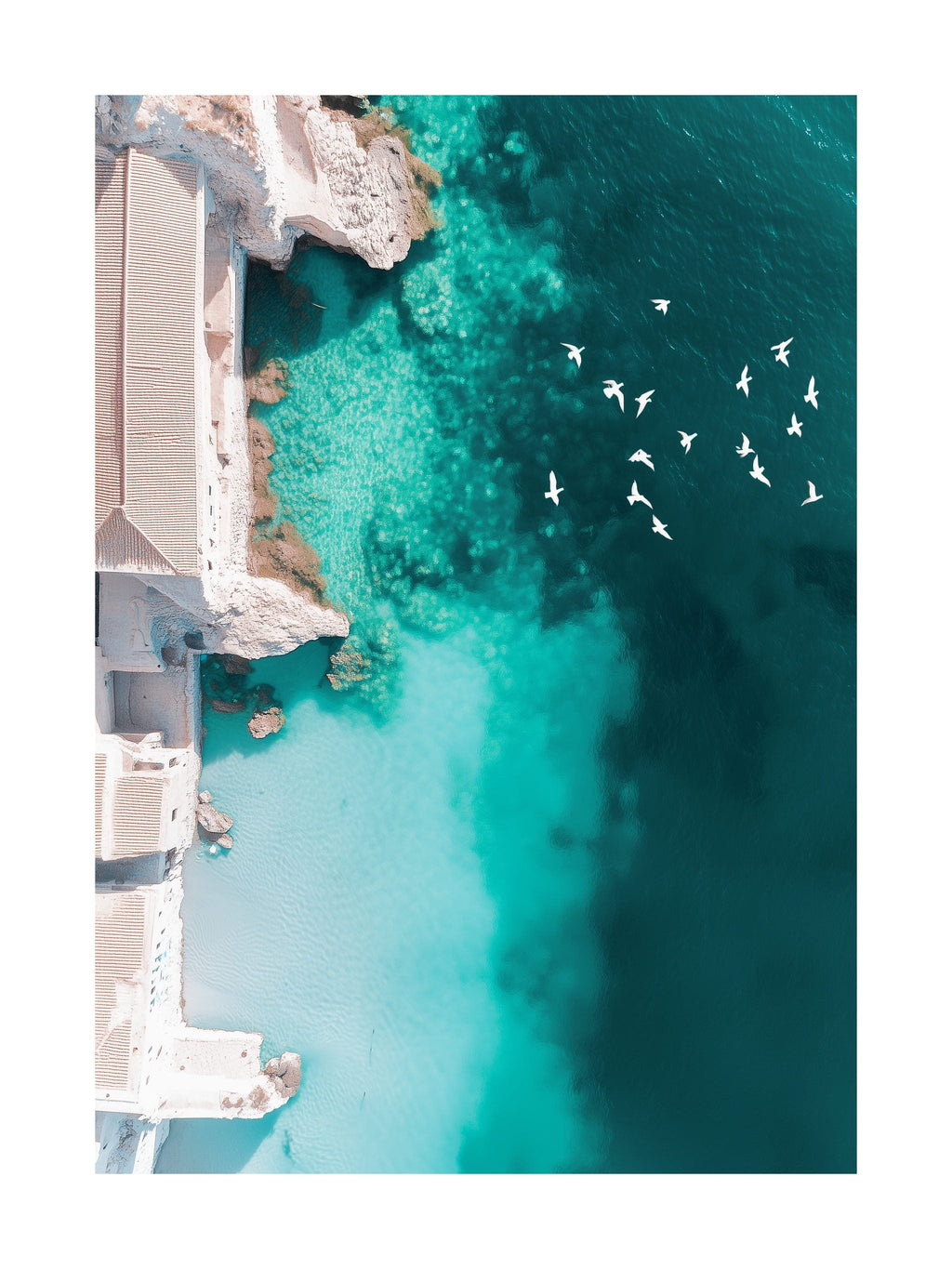 Coastal Cliff Haven Poster