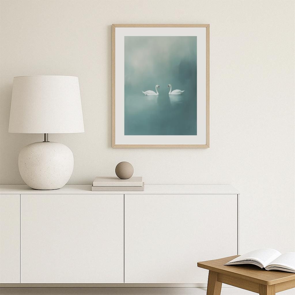Swan Serenity Poster