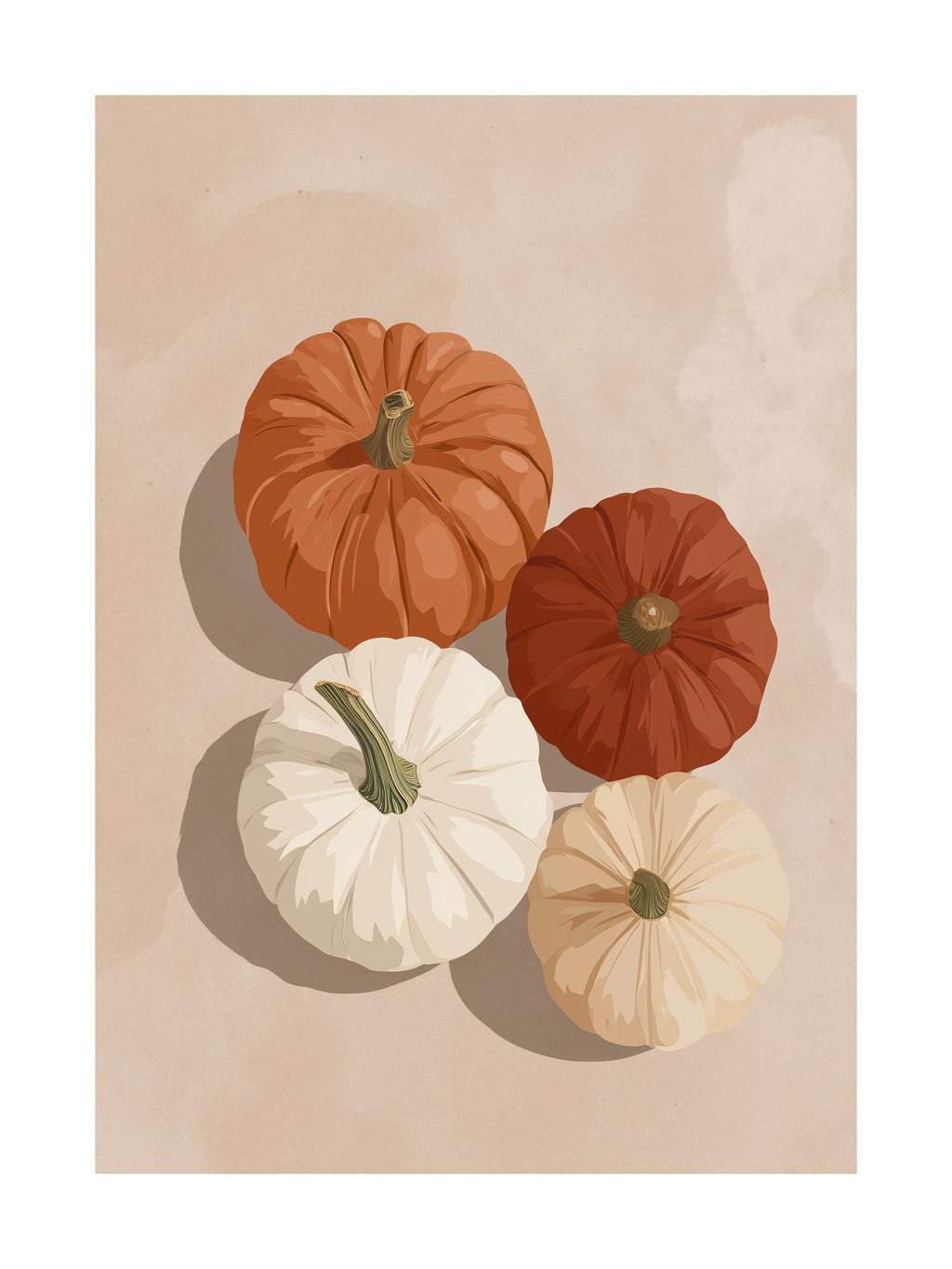 Pumpkin Illustration Poster