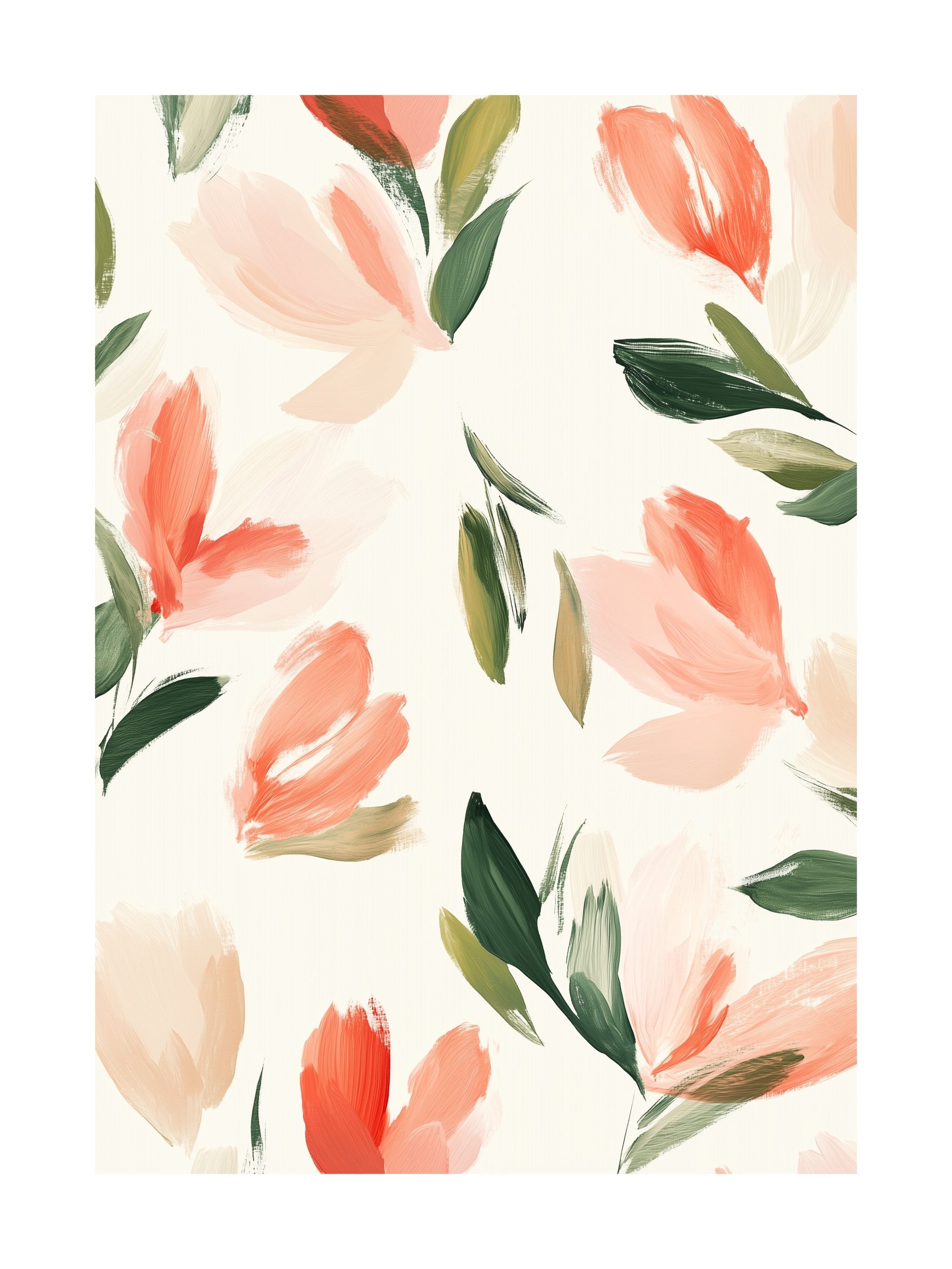 Floating Florals Poster