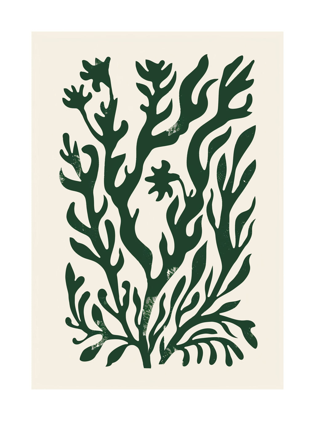 Bold Green Botanical Poster