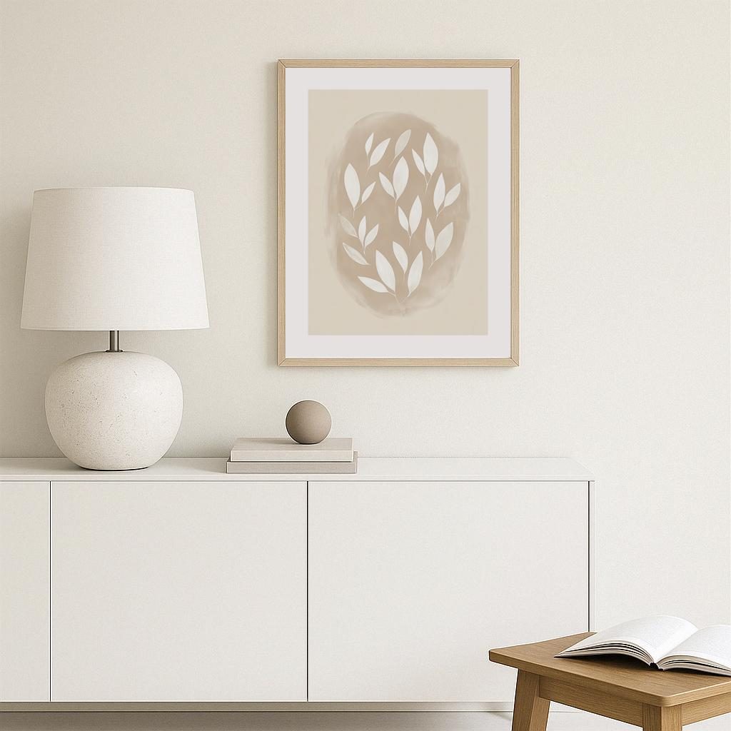 Whimsical Leaves Poster