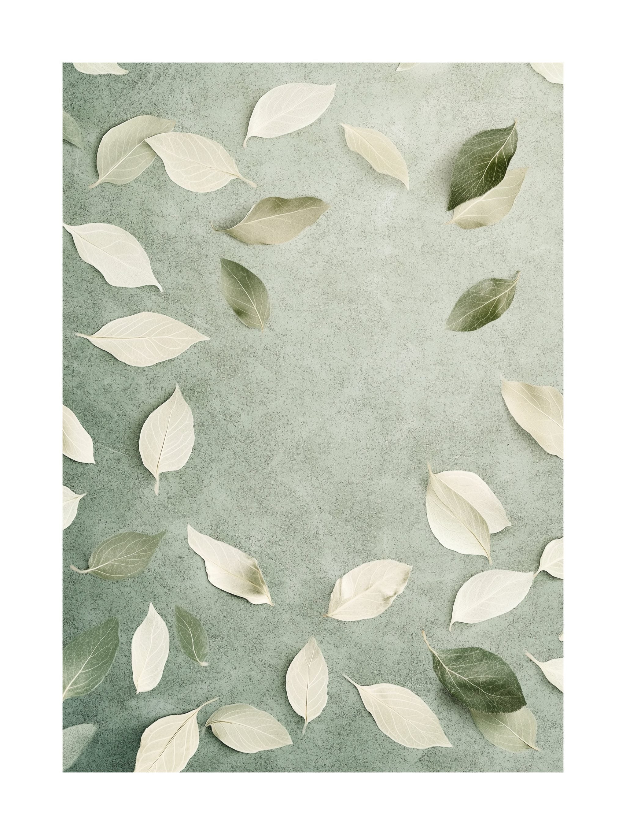 Floating Leaves Poster