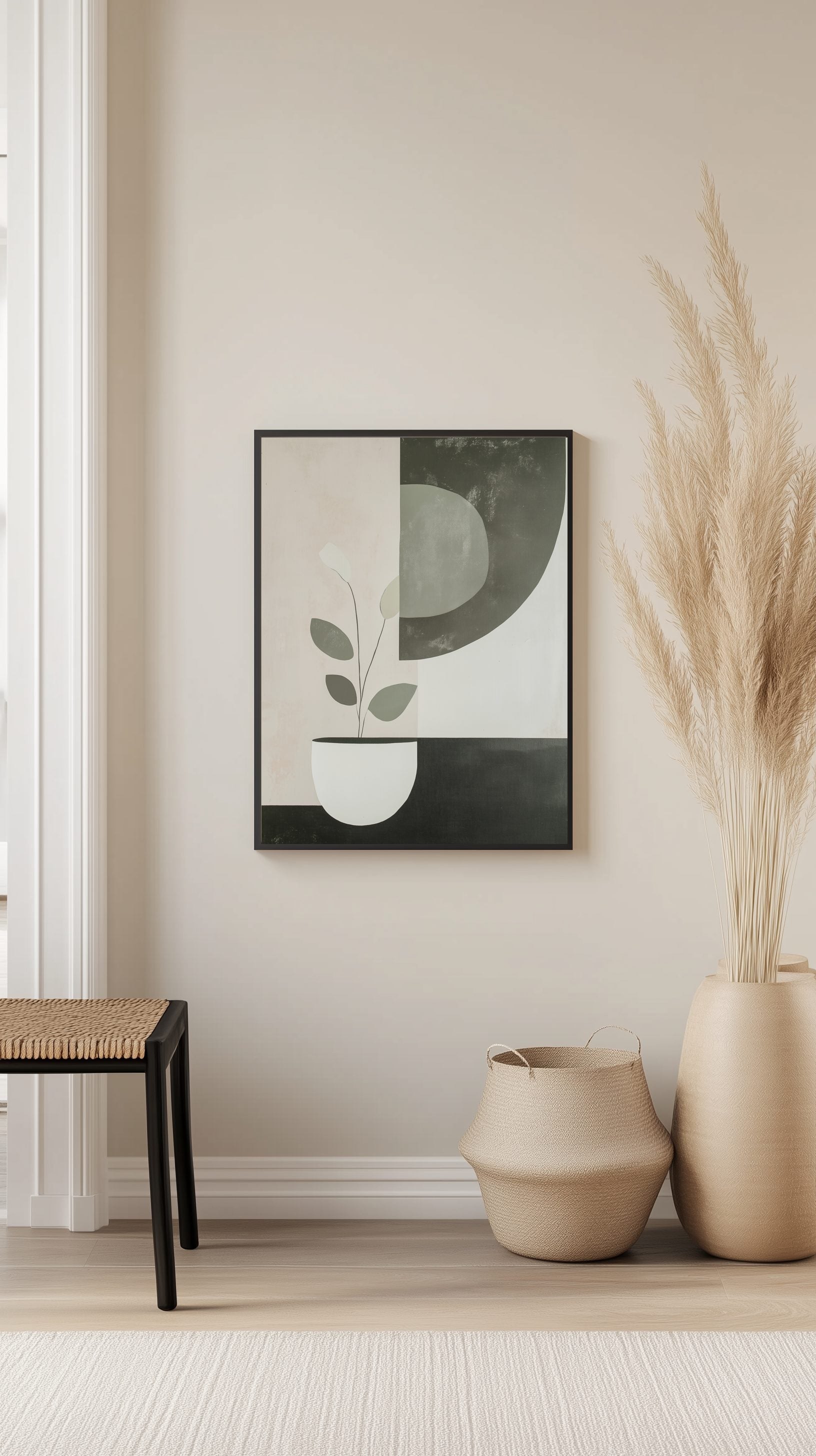 Modern Leaf Pot Poster