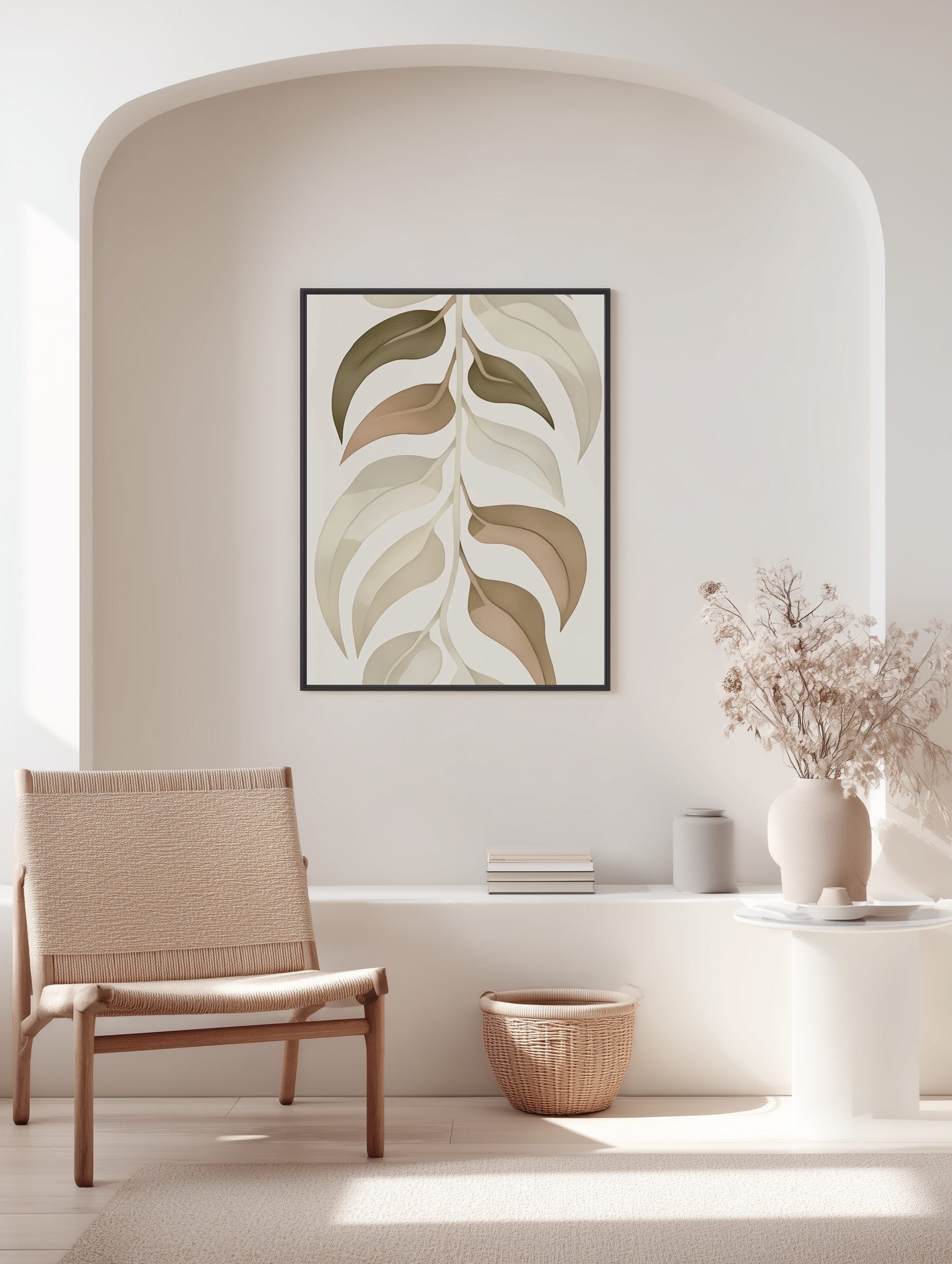 Serene Leaves Poster