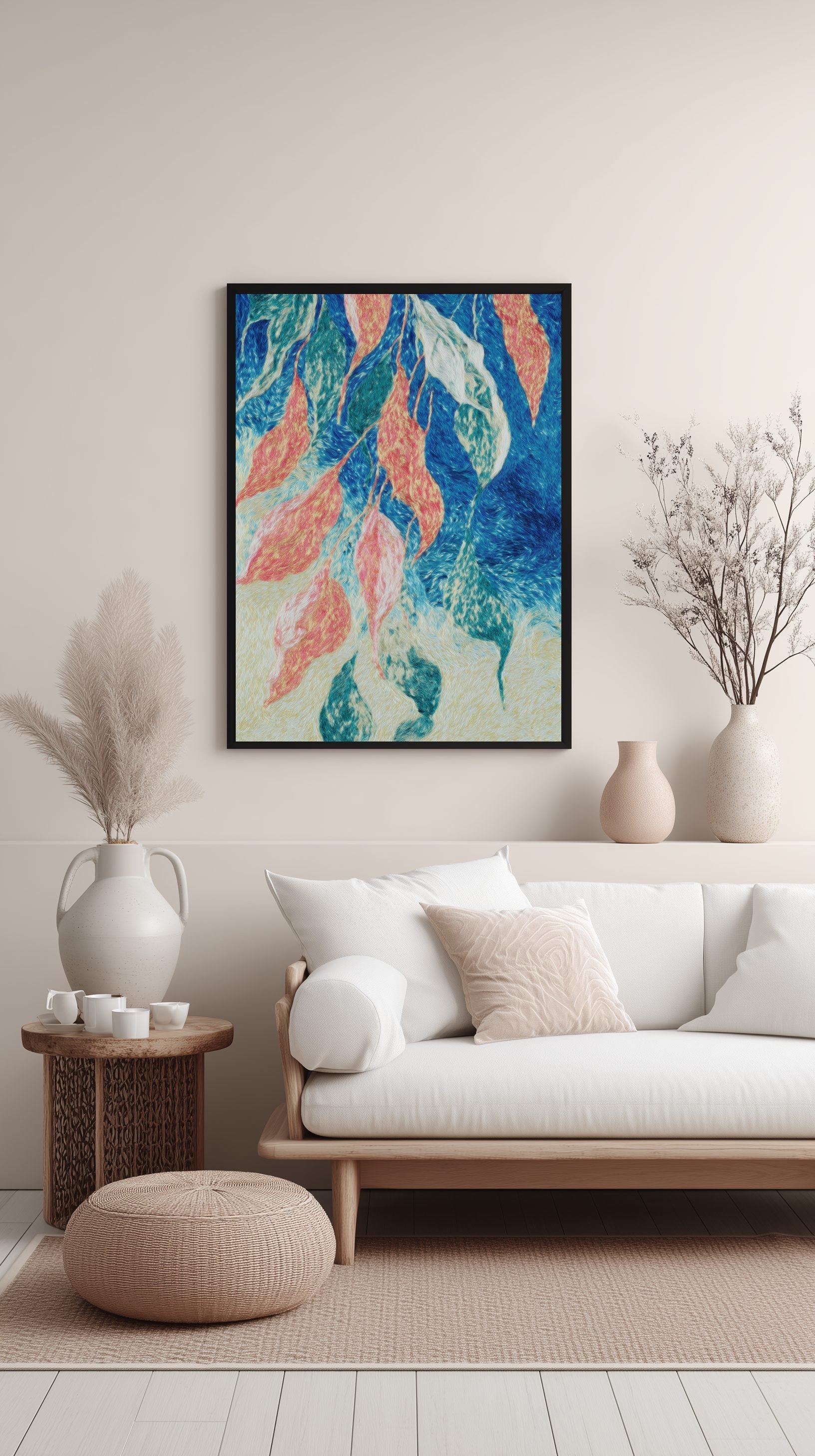 Dancing Leaves Harmony Poster