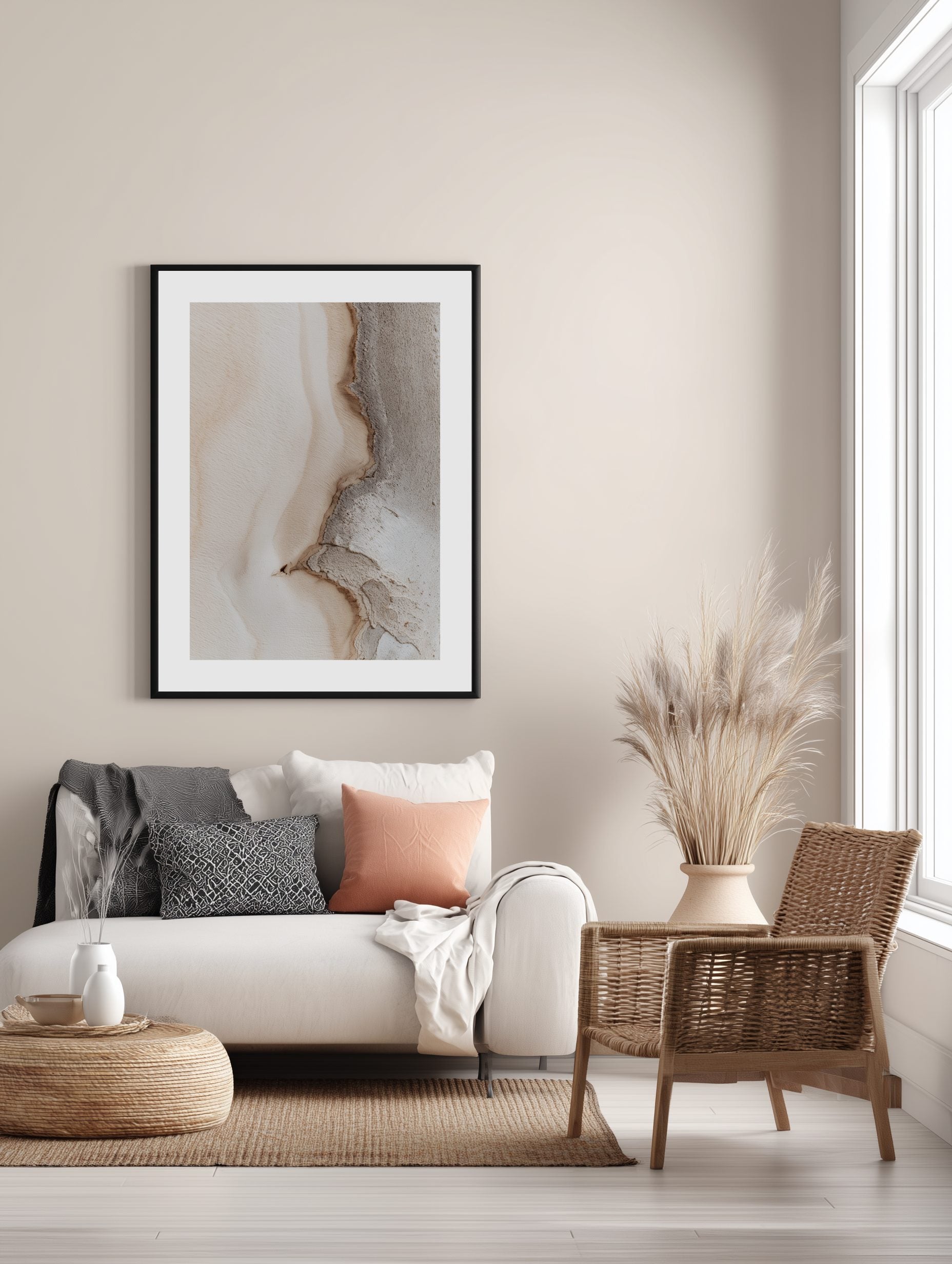 Abstract Plaster Texture Poster