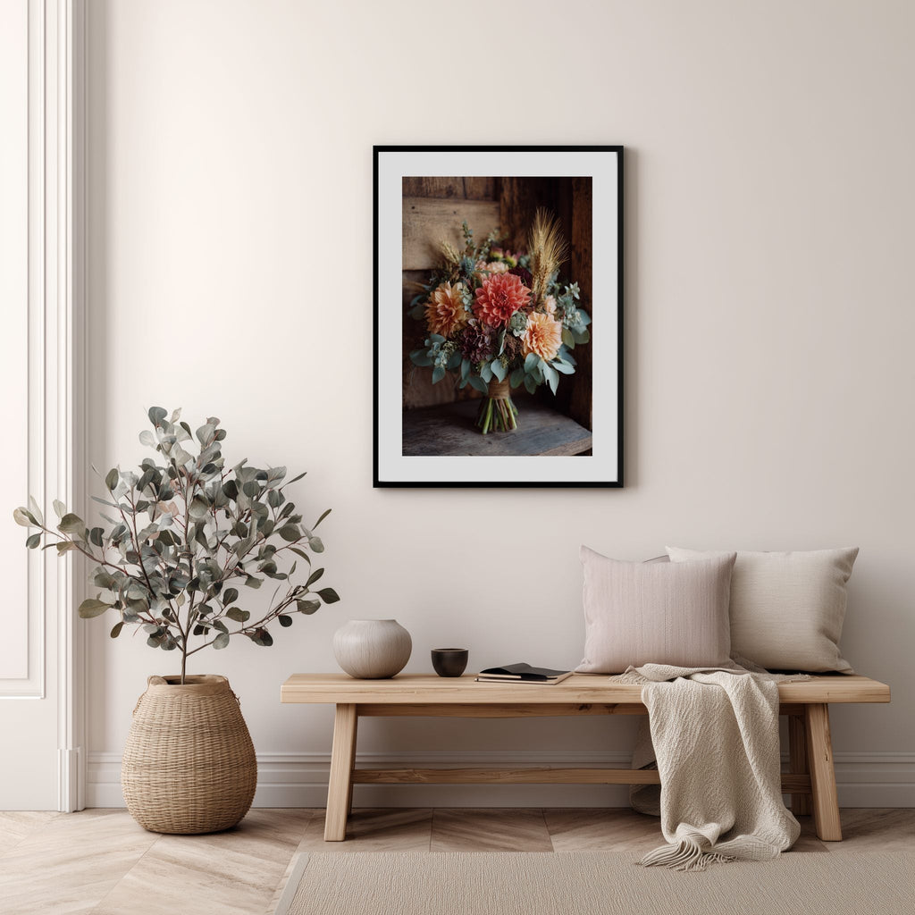 Rustic Autumn Bouquet Poster