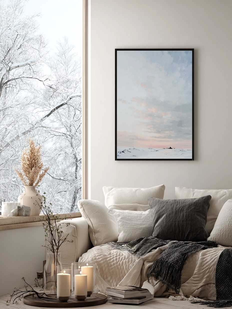 Pastel Winter Sky Poster