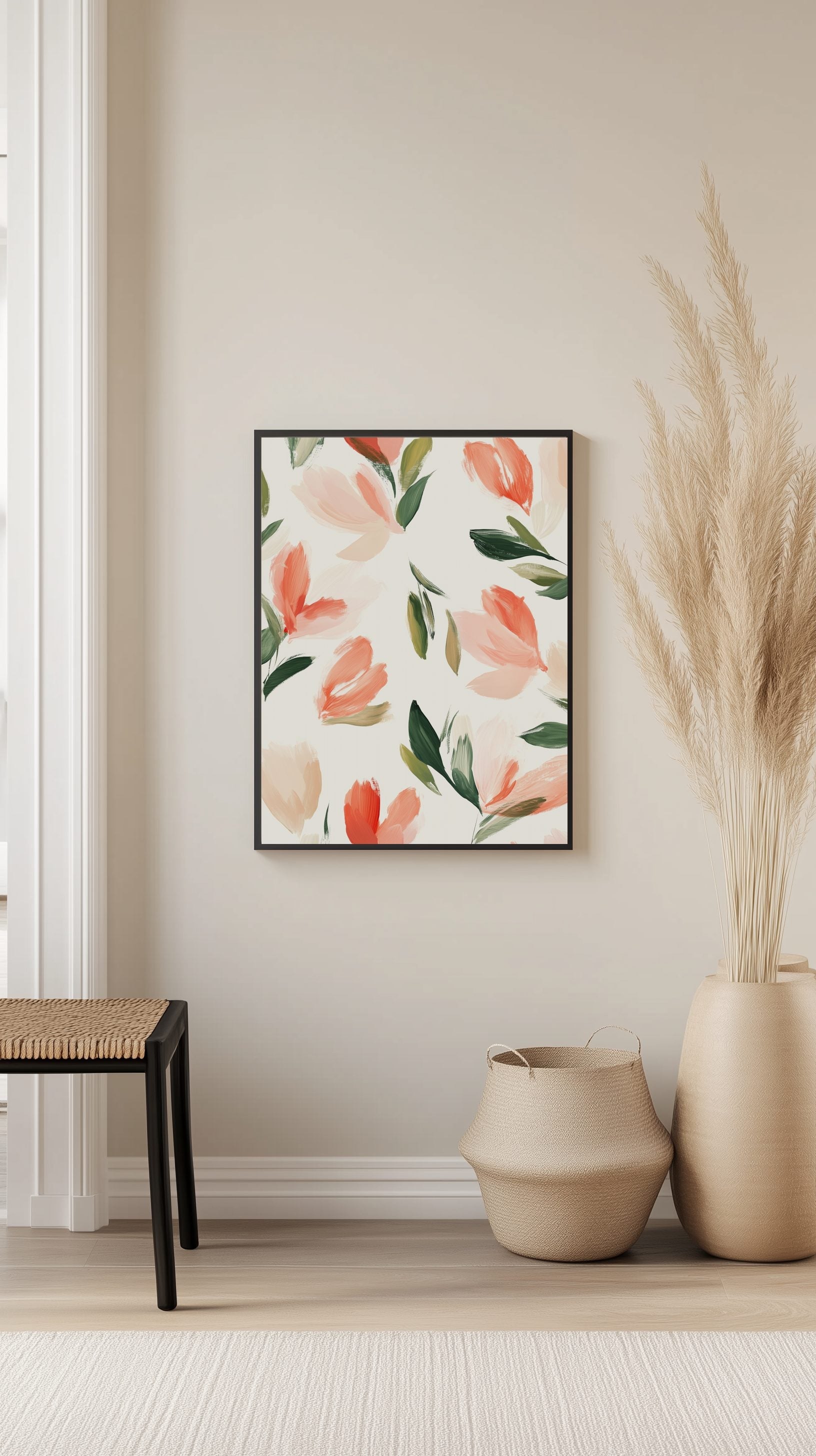 Floating Florals Poster