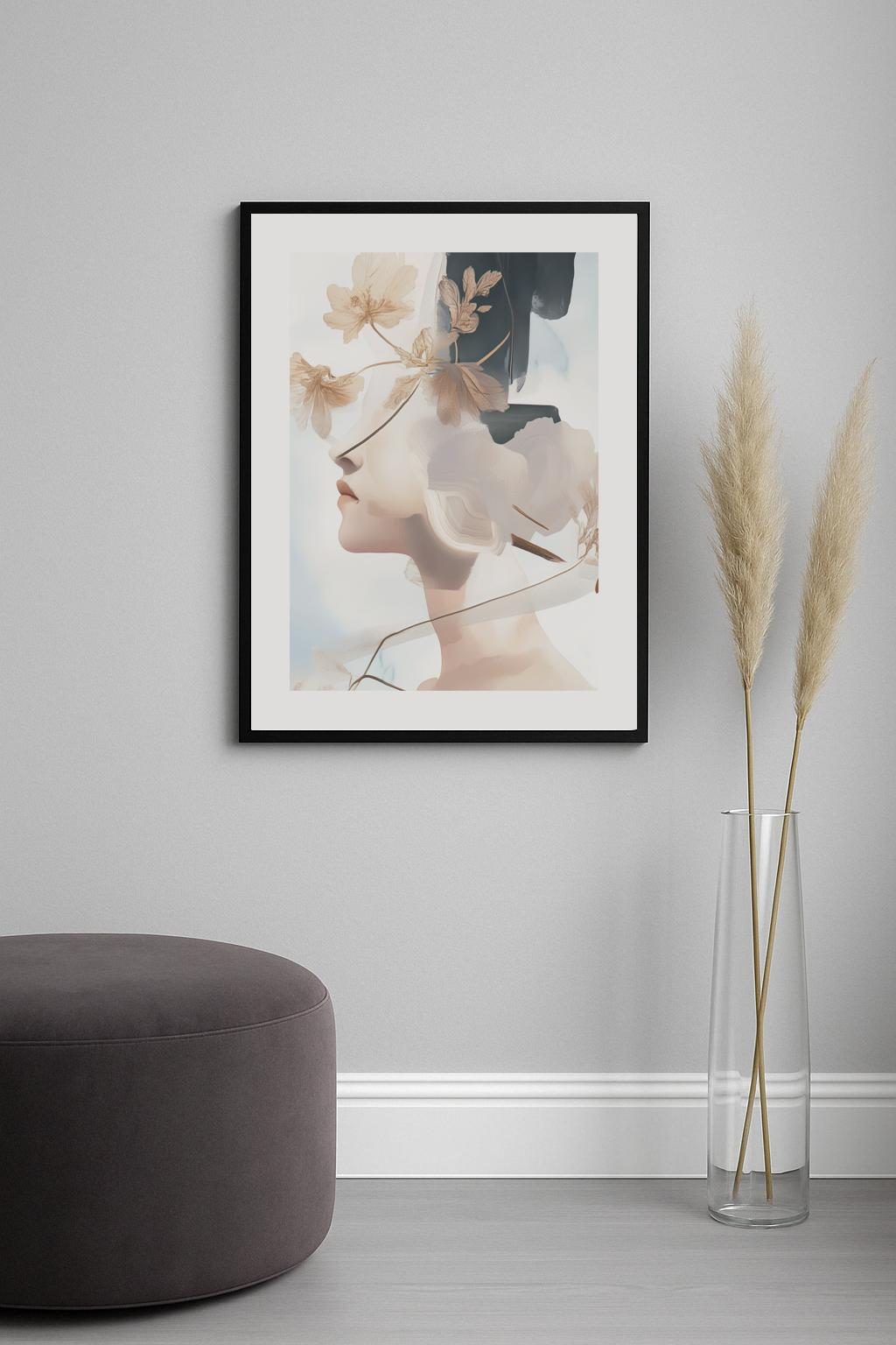 Dreamy Floral Fusion Poster